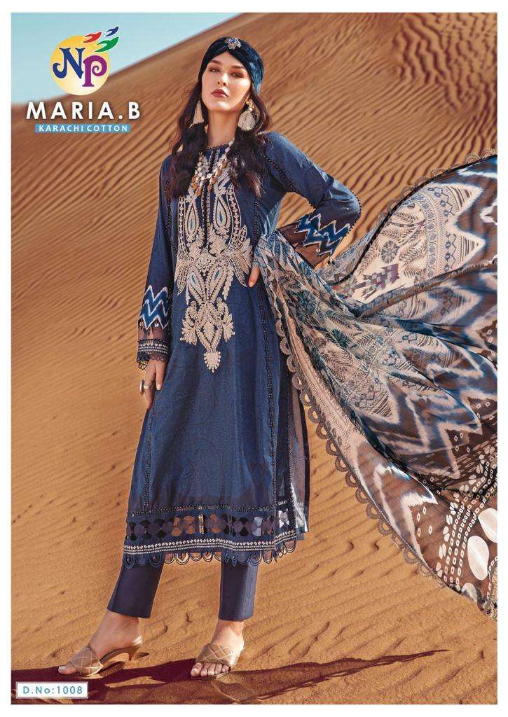 MARIA.B BY NAND GOPAL PRINTS 1001 TO 1008 SERIES DESIGNER SUITS BEAUTIFUL FANCY STYLISH COLORFUL PARTY WEAR & OCCASIONAL WEAR COTTON PRINTED DRESSES AT WHOLESALE PRICE