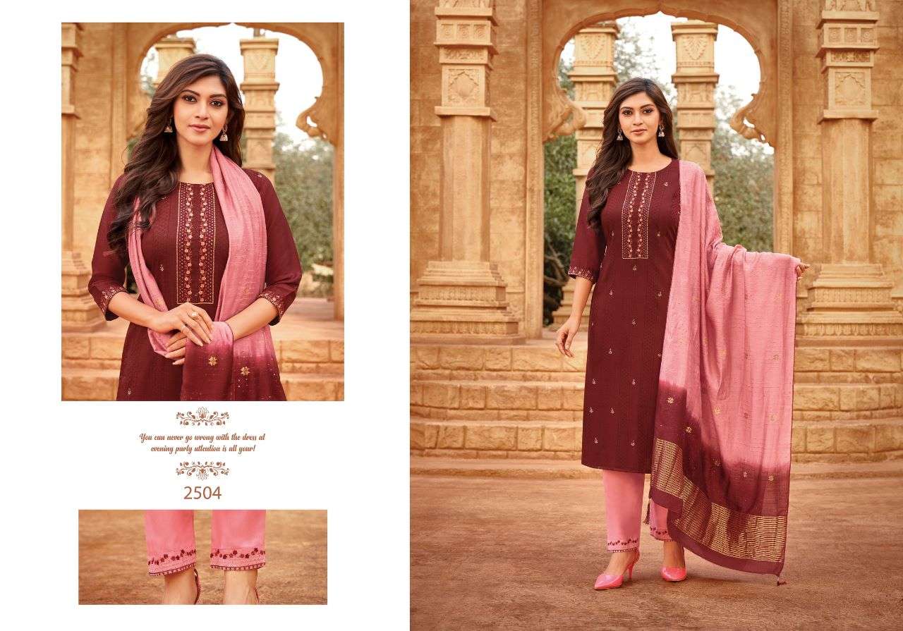 SRIVALLI VOL-4 BY HARIYAALI 2501 TO 2508 SERIES SUITS BEAUTIFUL FANCY COLORFUL STYLISH PARTY WEAR & OCCASIONAL WEAR SILK DRESSES AT WHOLESALE PRICE