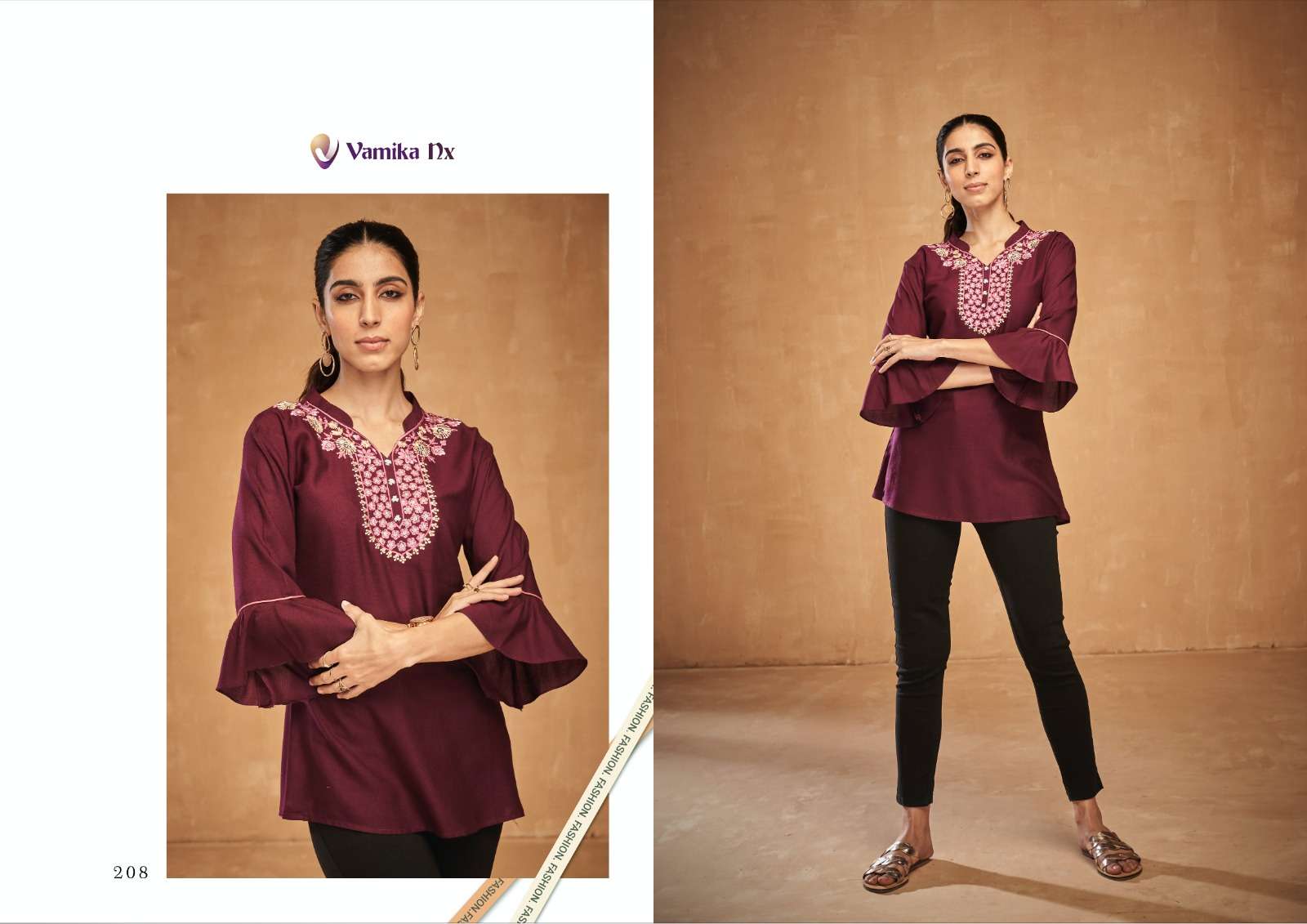 Anokhi By Vamika 201 To 208 Series Beautiful Stylish Suits Fancy Colorful Casual Wear & Ethnic Wear & Heavy Rayon At Wholesale Price
