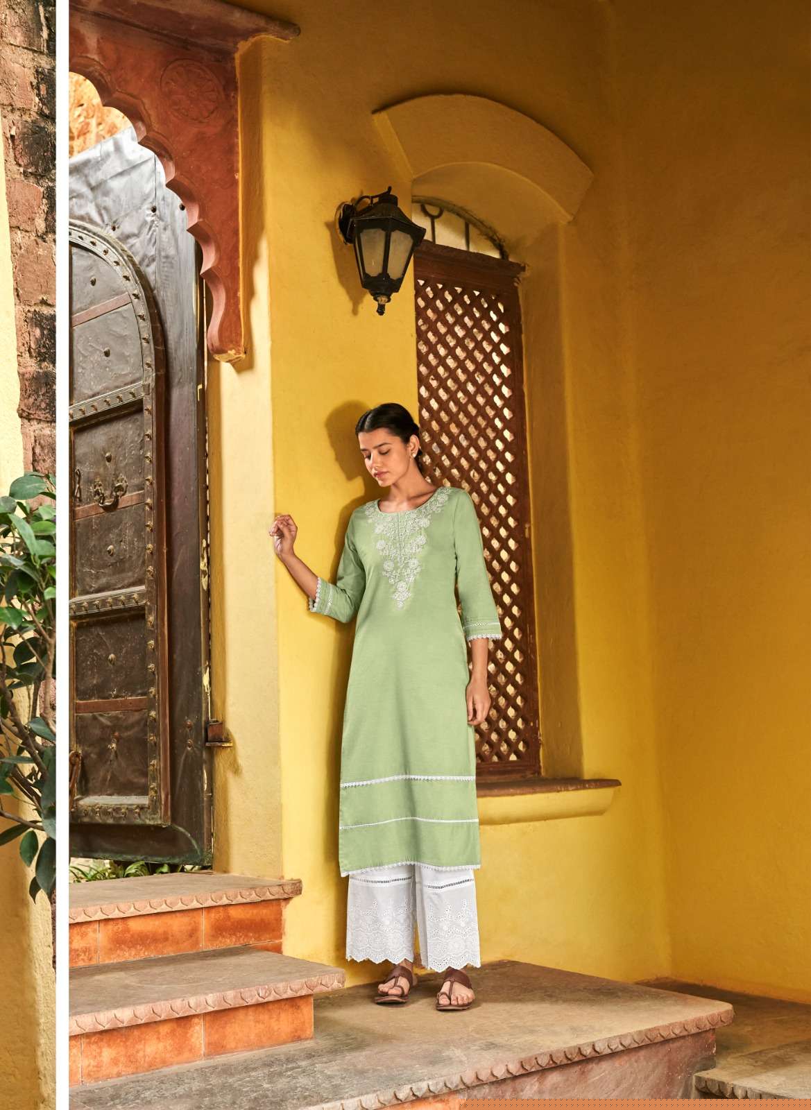 BANYAN TREE VOL-3 BY FOUR BUTTONS 3141 TO 3146 SERIES DESIGNER STYLISH FANCY COLORFUL BEAUTIFUL PARTY WEAR & ETHNIC WEAR COLLECTION PURE COTTON KURTIS WITH BOTTOM AT WHOLESALE PRICE