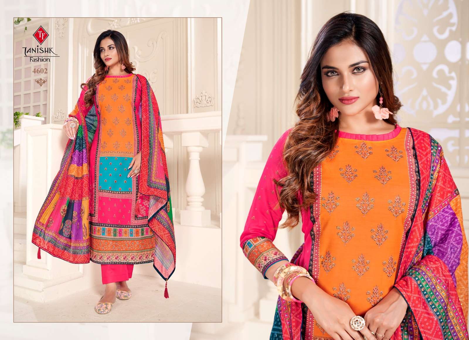 Ek-Punjabi Kudi By Tanishk Fashion 4601 To 4606 Series Beautiful Suits Colorful Stylish Fancy Casual Wear & Ethnic Wear Muslin Digital Print Dresses At Wholesale Price
