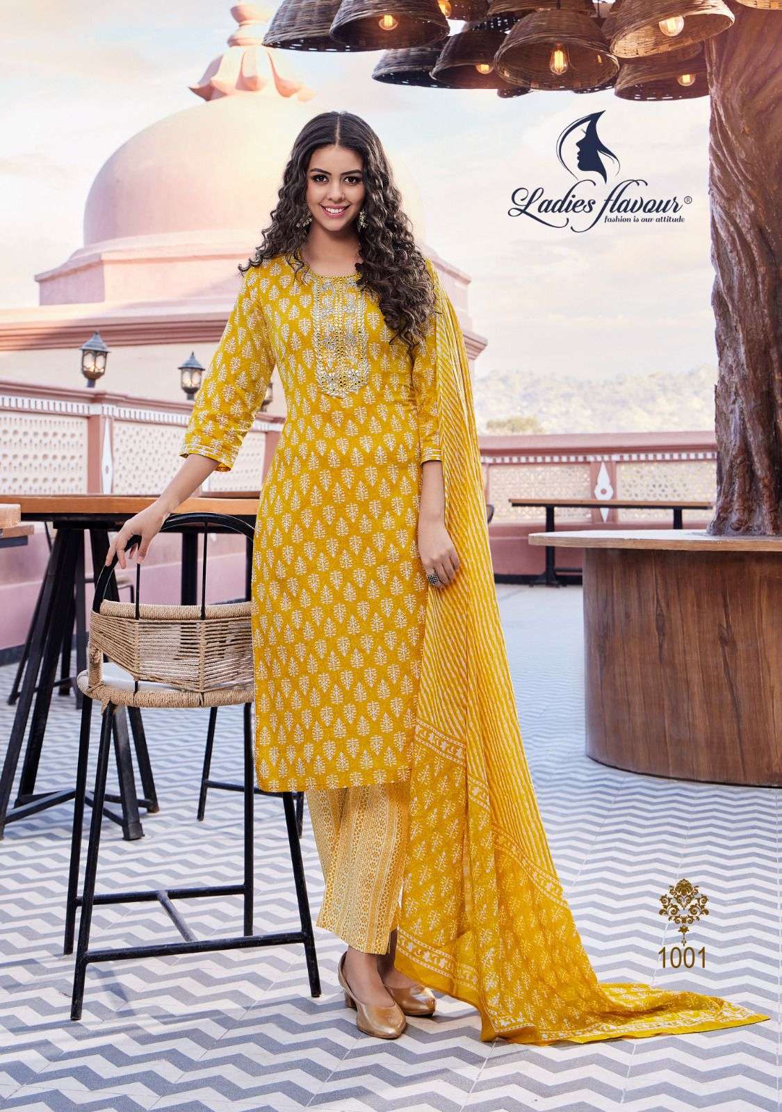 Dollar Vol-2 By Ladies Flavour 1001 To 1004 Series Beautiful Suits Colorful Stylish Fancy Casual Wear & Ethnic Wear Pure Cotton Dresses At Wholesale Price