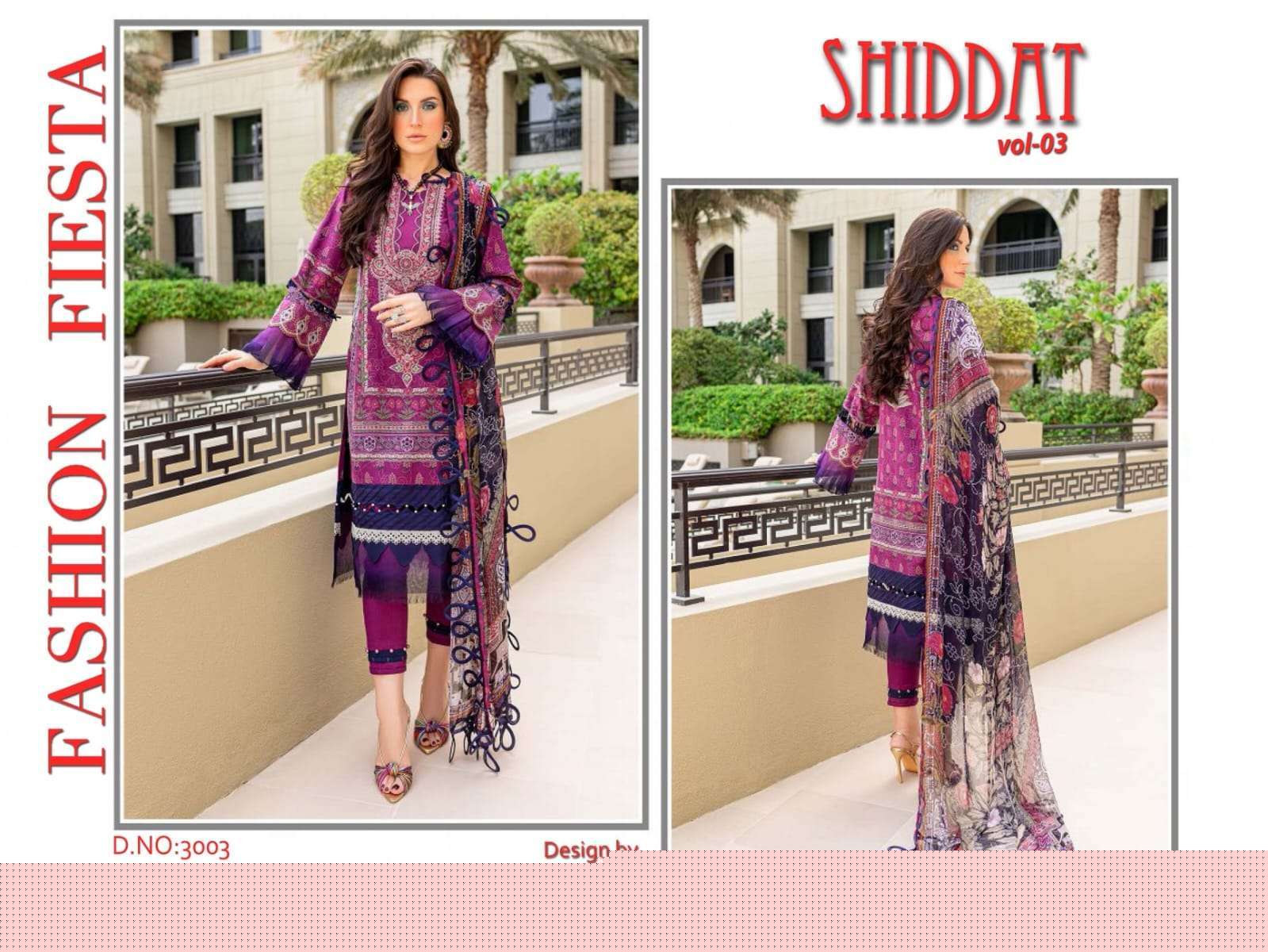 Shiddat Vol-3 By Agha Noor 3001 To 3010 Series Beautiful Stylish Pakistani Suits Fancy Colorful Casual Wear & Ethnic Wear & Ready To Wear Jam Satin Cotton Embroidered Dresses At Wholesale Price