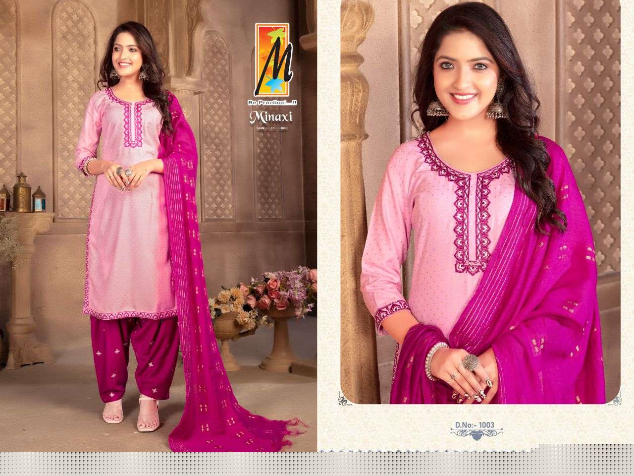 Minaxi By Master 1001 To 1008 Series Designer Patiyala Suits Collection Beautiful Stylish Fancy Colorful Party Wear & Occasional Wear Rayon Print Dresses At Wholesale Price