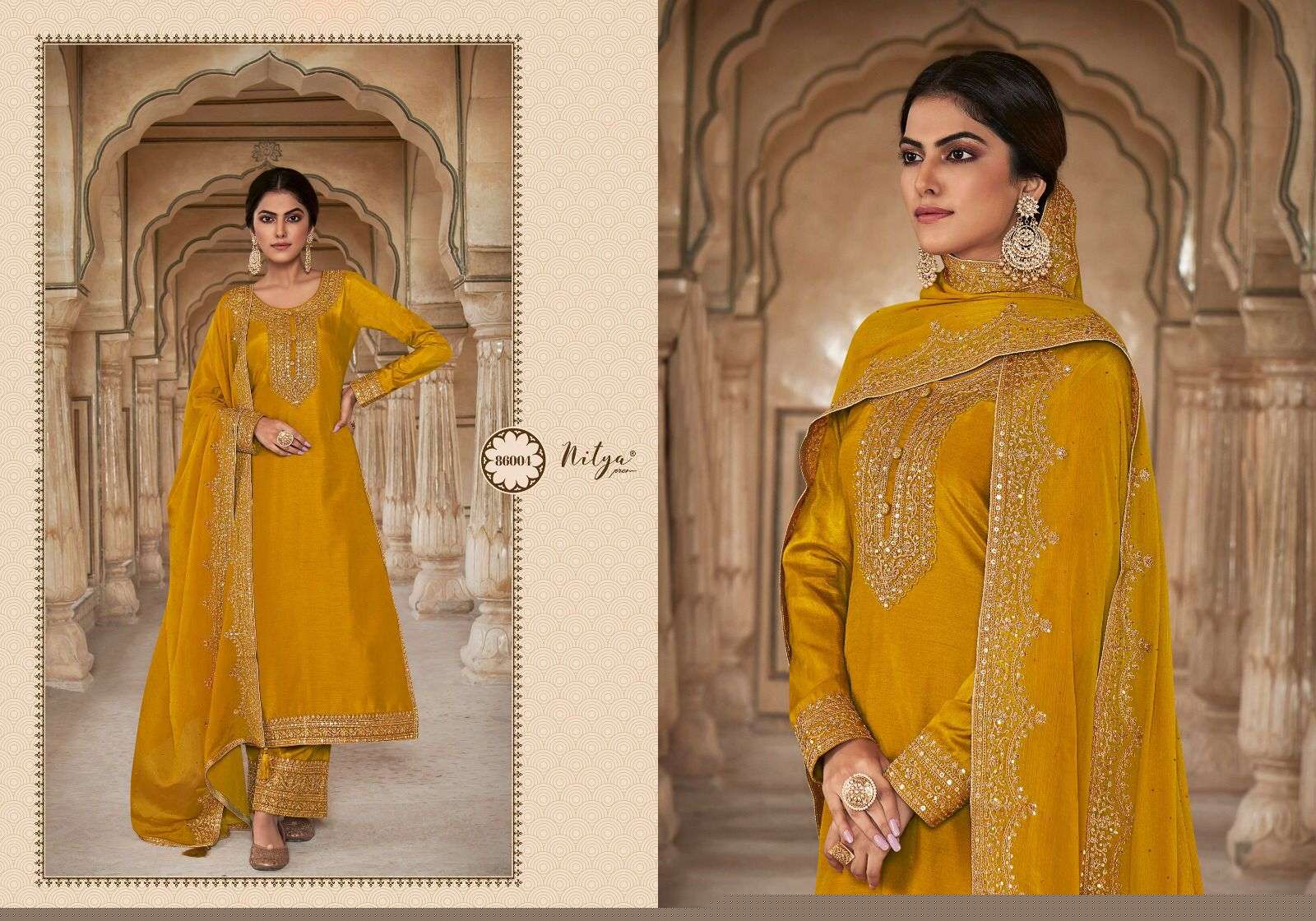 Nitya Vol-186 By LT Fabrics 86001 To 86006 Series Beautiful Festive Suits Colorful Stylish Fancy Casual Wear & Ethnic Wear Dola Silk Dresses At Wholesale Price
