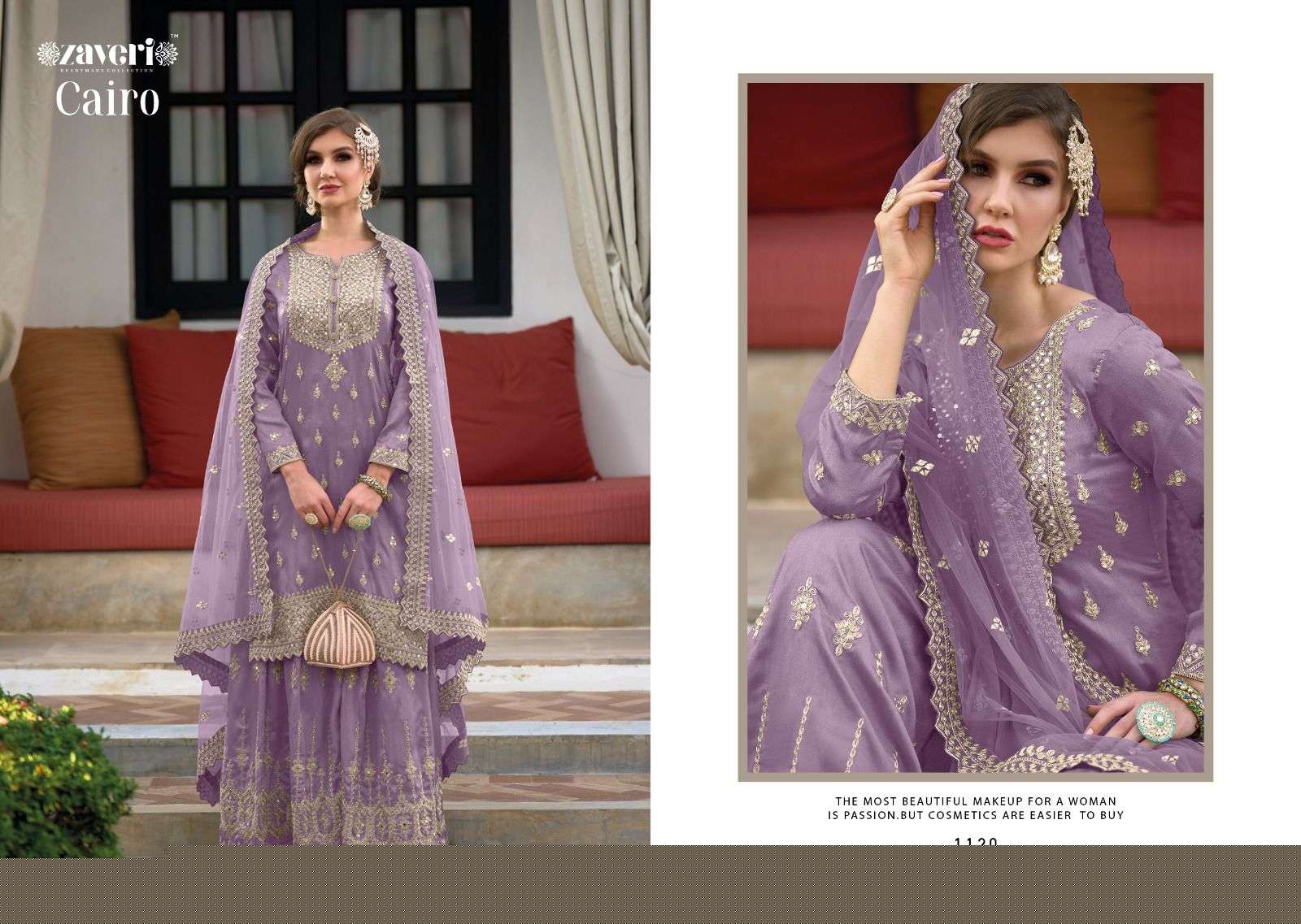 Cairo By Zaveri 1117 To 1120 Series Beautiful Colorful Stylish Fancy Casual Wear & Ethnic Wear & Ready To Wear Heavy Silk Embroidered Dresses At Wholesale Price