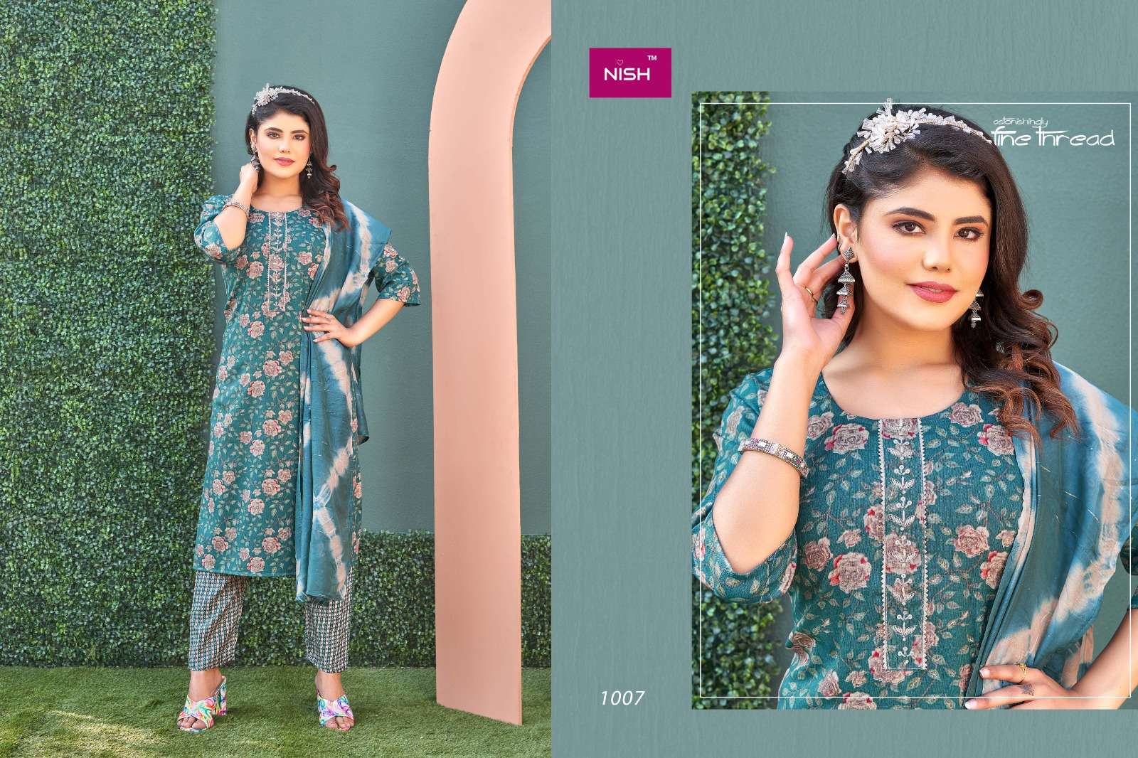Superstar Vol-4 By Nish 1001 To 1009 Series Festive Traditional Wear Collection Beautiful Stylish Fancy Colorful Party Wear & Occasional Wear Heavy Rayon Print Dresses At Wholesale Price
