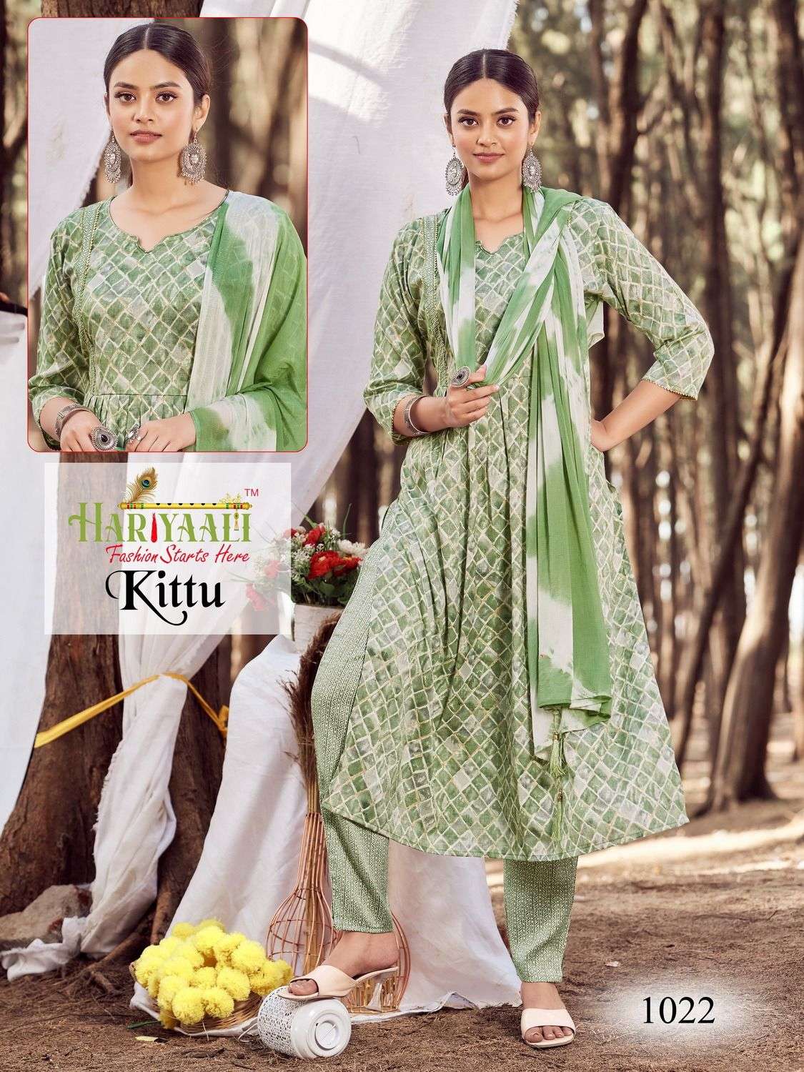 Kittu By Hariyaali 1001 To 1024 Series Designer Festive Suits Collection Beautiful Stylish Fancy Colorful Party Wear & Occasional Wear Rayon Foil Dresses At Wholesale Price