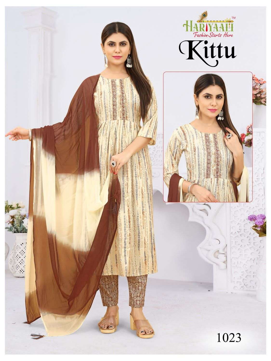 Kittu By Hariyaali 1001 To 1024 Series Designer Festive Suits Collection Beautiful Stylish Fancy Colorful Party Wear & Occasional Wear Rayon Foil Dresses At Wholesale Price