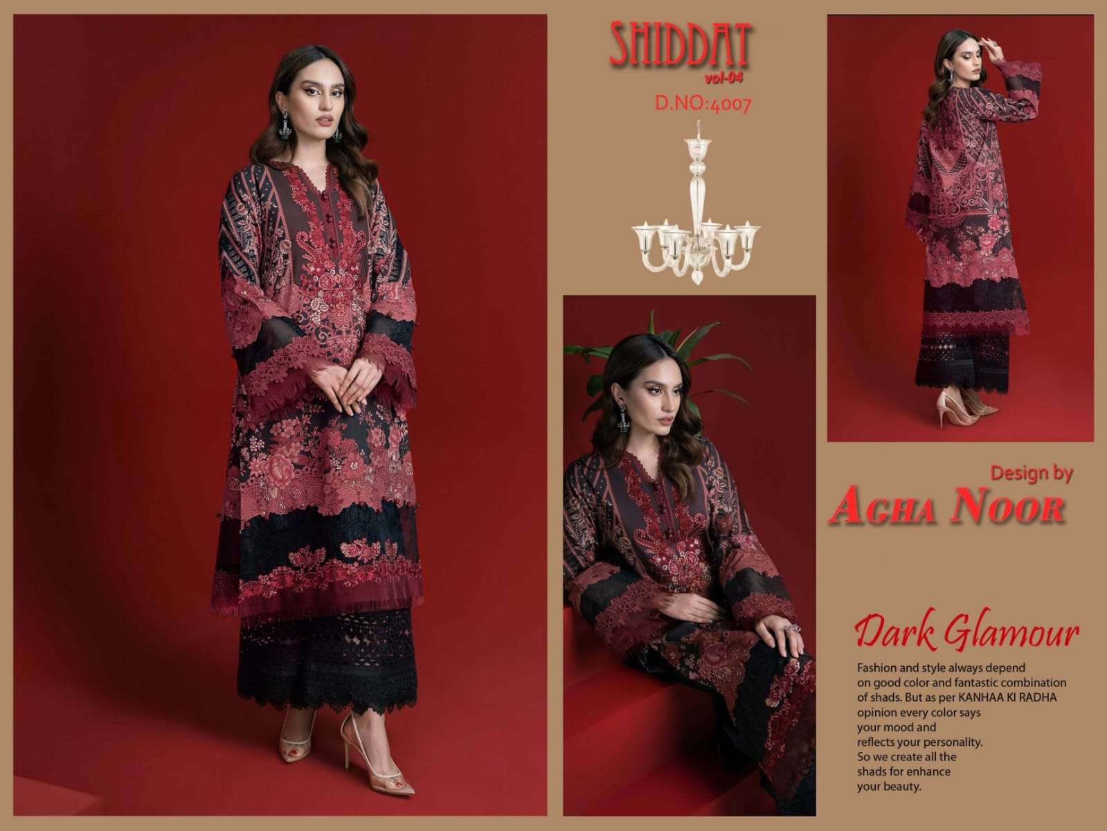 Shiddat Vol-4 By Agha Noor 4001 To 4010 Series Beautiful Stylish Pakistani Suits Fancy Colorful Casual Wear & Ethnic Wear & Ready To Wear Jam Satin Cotton Embroidered Dresses At Wholesale Price