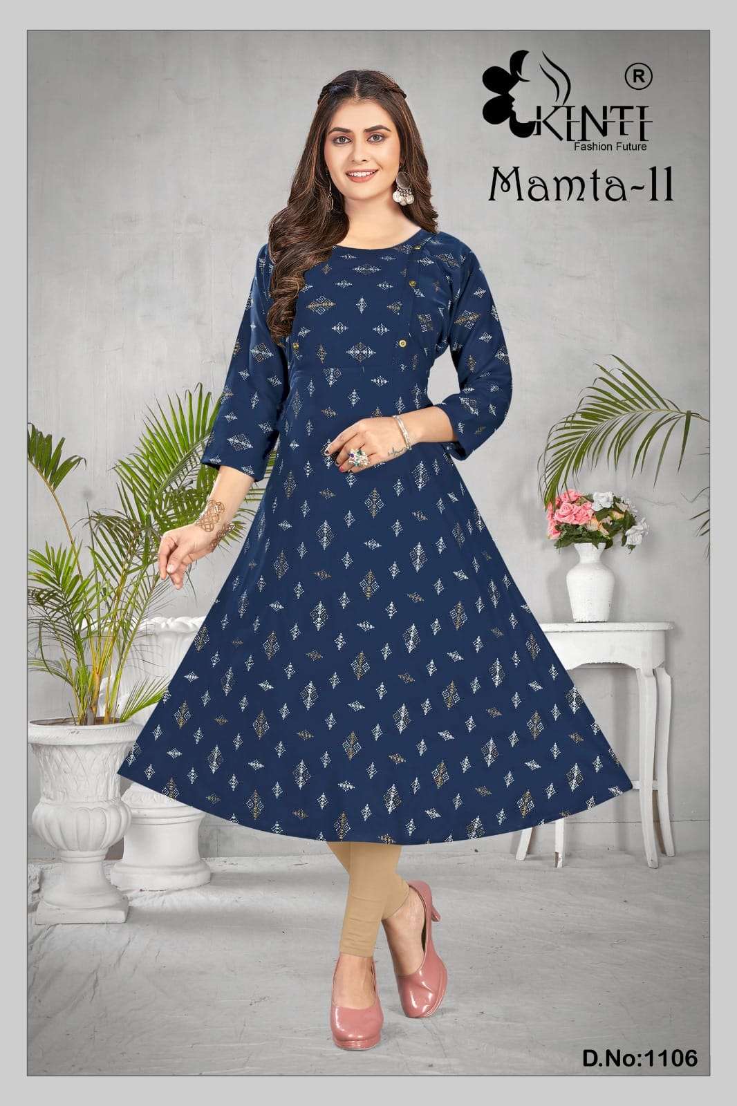 Mamta Vol-11 By Kinti 1101 To 1108 Series Designer Stylish Fancy Colorful Beautiful Party Wear & Ethnic Wear Collection Rayon Print Kurtis At Wholesale Price