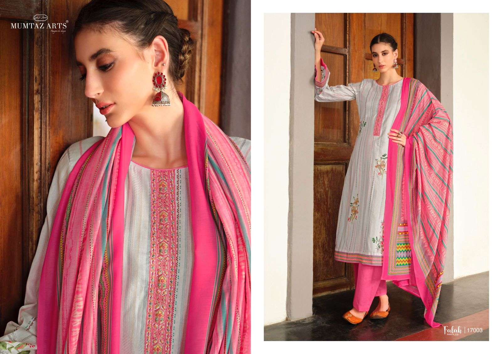 Falak By Mumtaz Arts 17001 To 17004 Series Beautiful Stylish Festive Suits Fancy Colorful Casual Wear & Ethnic Wear & Ready To Wear Pure Lawn Cambric With Embroidery Dresses At Wholesale Price