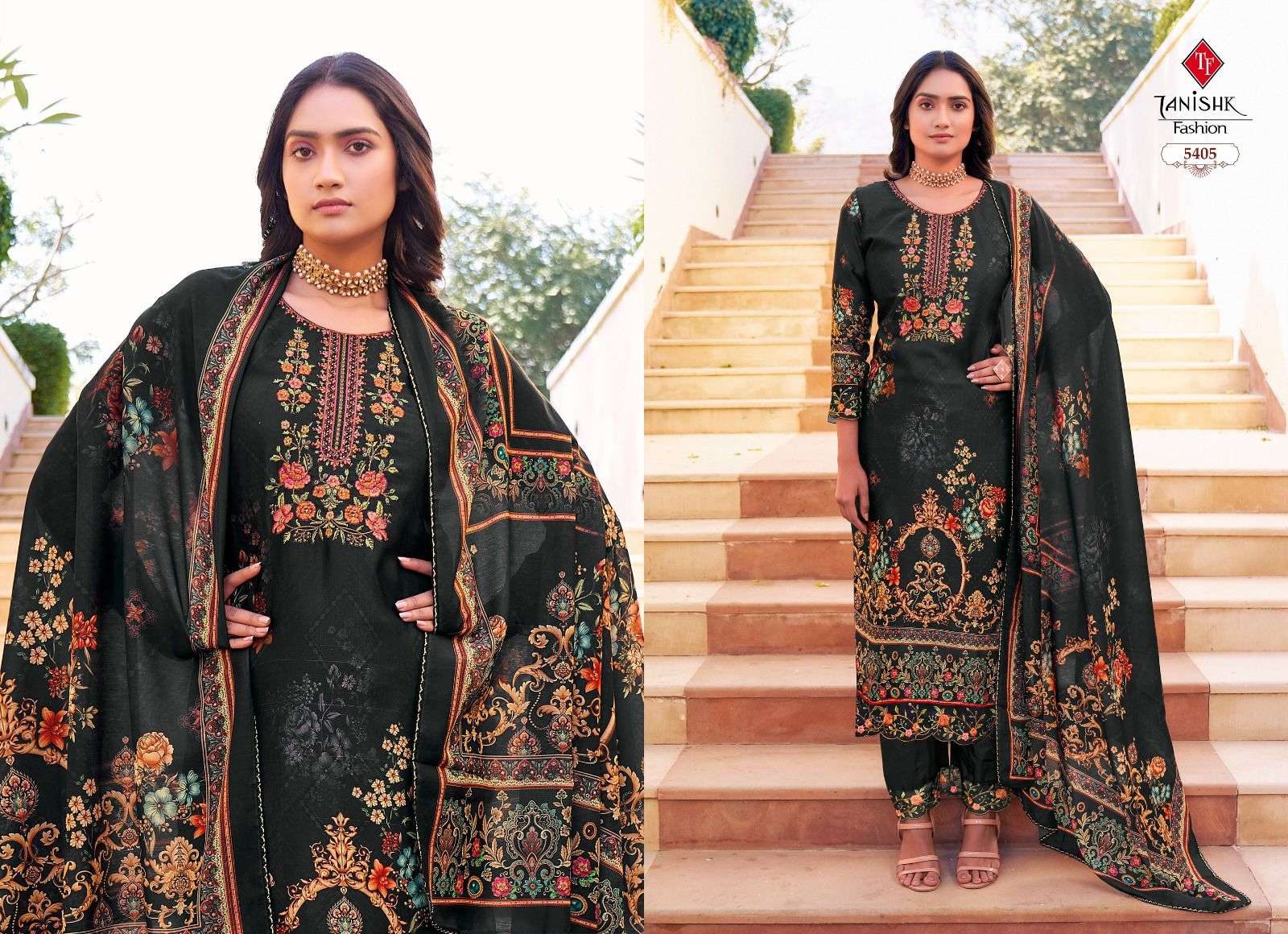 Ibadat By Tanishk Fashion 5401 To 5408 Beautiful Festive Suits Colorful Stylish Fancy Casual Wear & Ethnic Wear Cambric Cotton Print Dresses At Wholesale Price