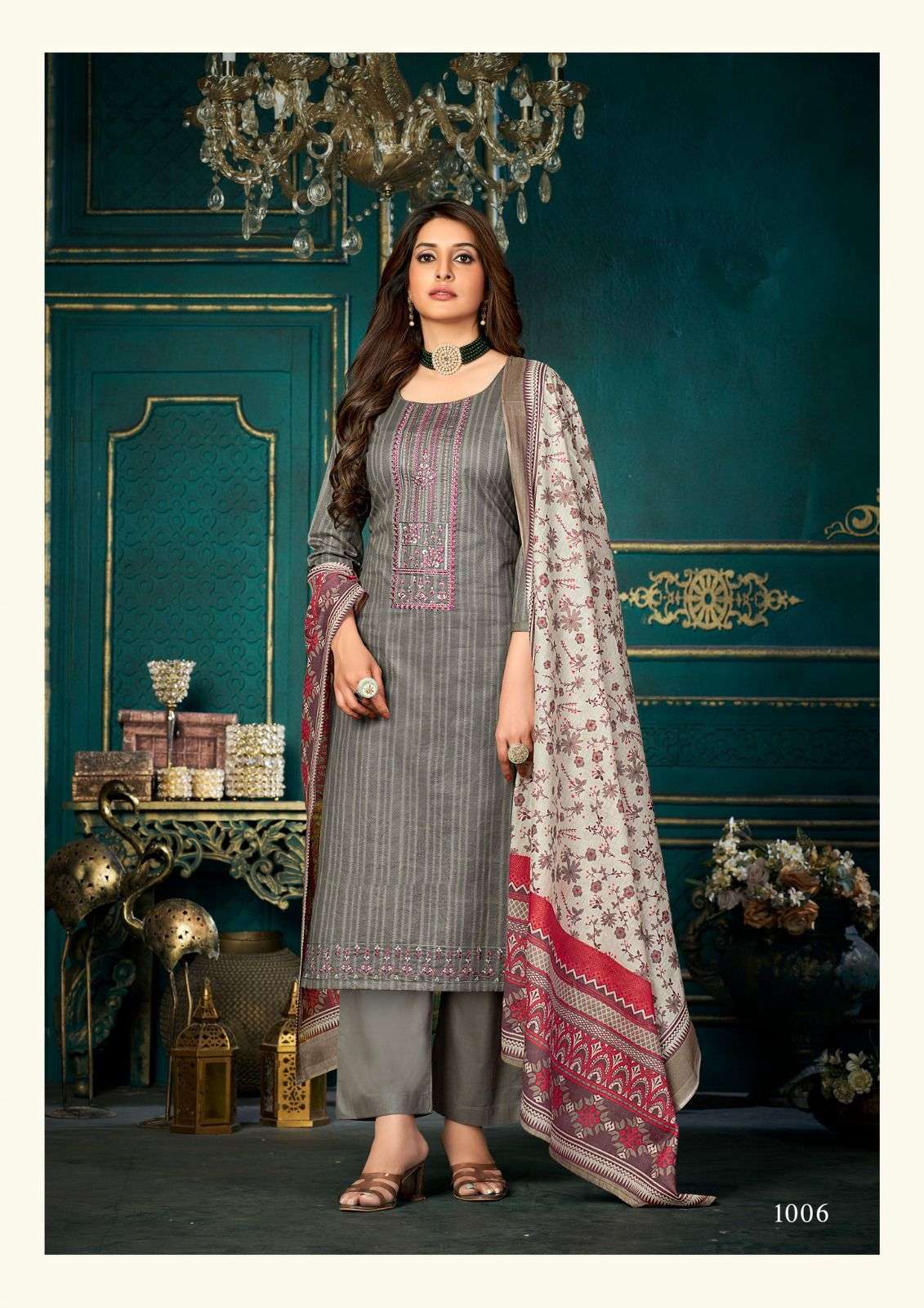 Azara By Yashika Trends 1001 To 1008 Series Beautiful Stylish Pakistani Suits Fancy Colorful Casual Wear & Ethnic Wear & Ready To Wear Heavy Cotton Embroidered Dresses At Wholesale Price