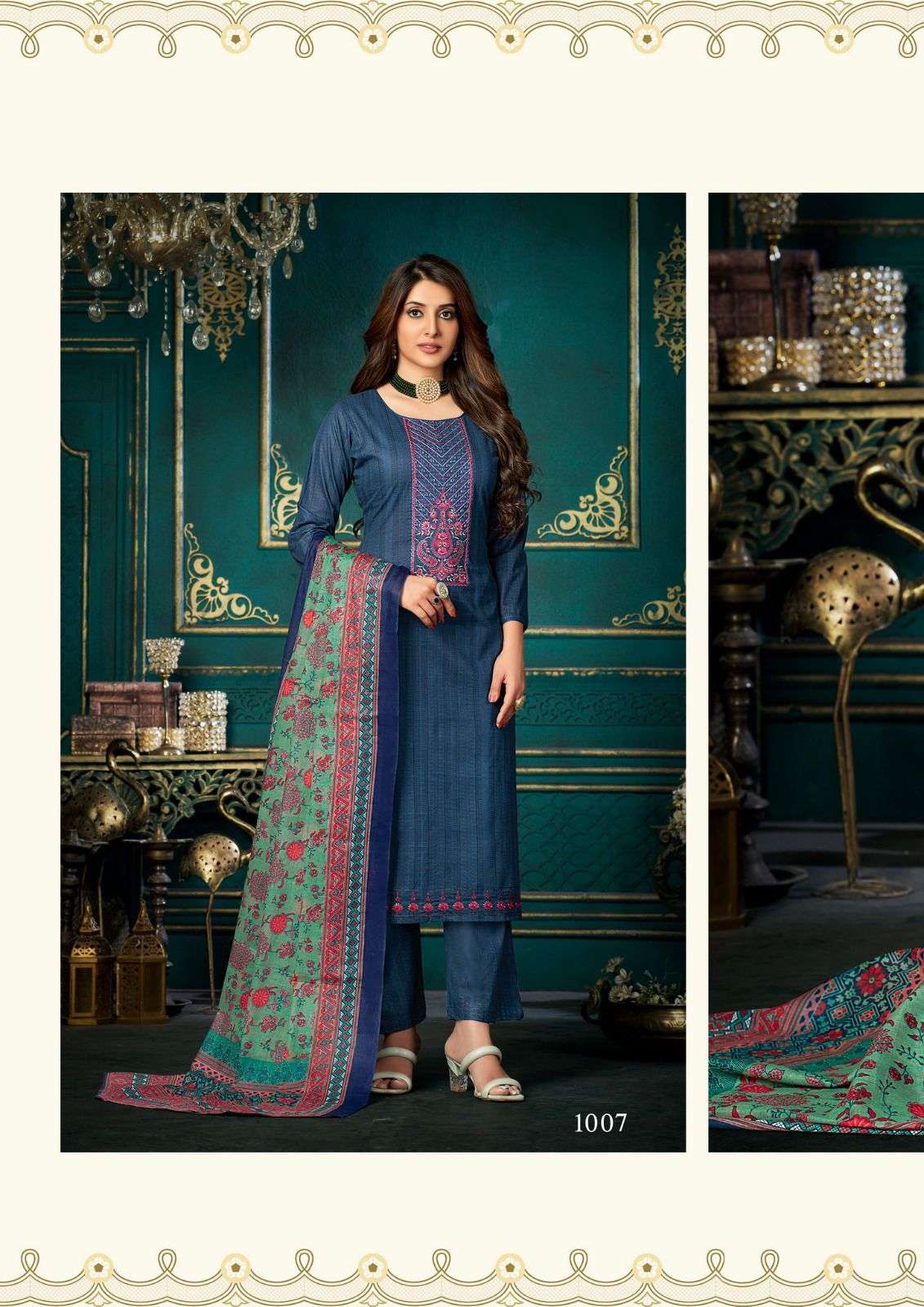 Azara By Yashika Trends 1001 To 1008 Series Beautiful Stylish Pakistani Suits Fancy Colorful Casual Wear & Ethnic Wear & Ready To Wear Heavy Cotton Embroidered Dresses At Wholesale Price