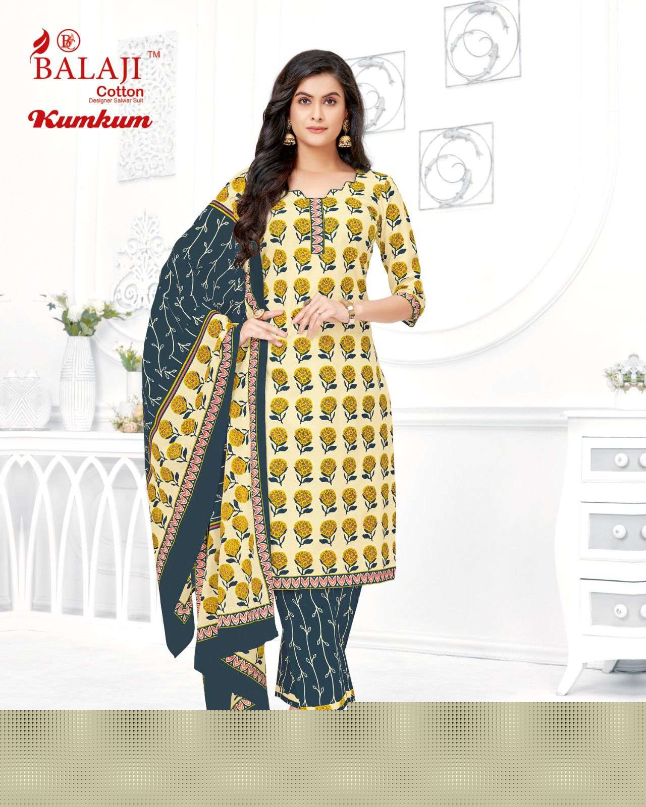 Kumkum Vol-31 By Balaji Cotton 3101 To 3120 Series Beautiful Stylish Festive Suits Fancy Colorful Casual Wear & Ethnic Wear & Ready To Wear Cotton Print Dresses At Wholesale Price