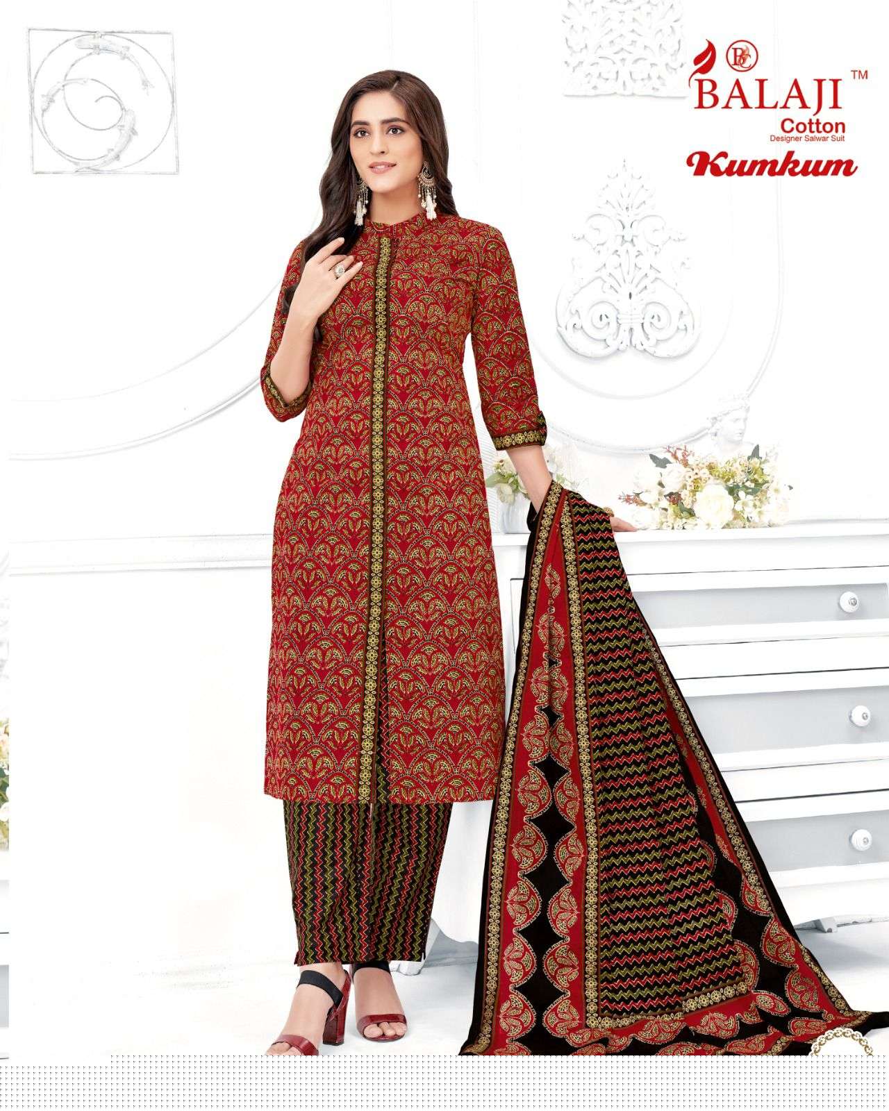 Kumkum Vol-31 By Balaji Cotton 3101 To 3120 Series Beautiful Stylish Festive Suits Fancy Colorful Casual Wear & Ethnic Wear & Ready To Wear Cotton Print Dresses At Wholesale Price