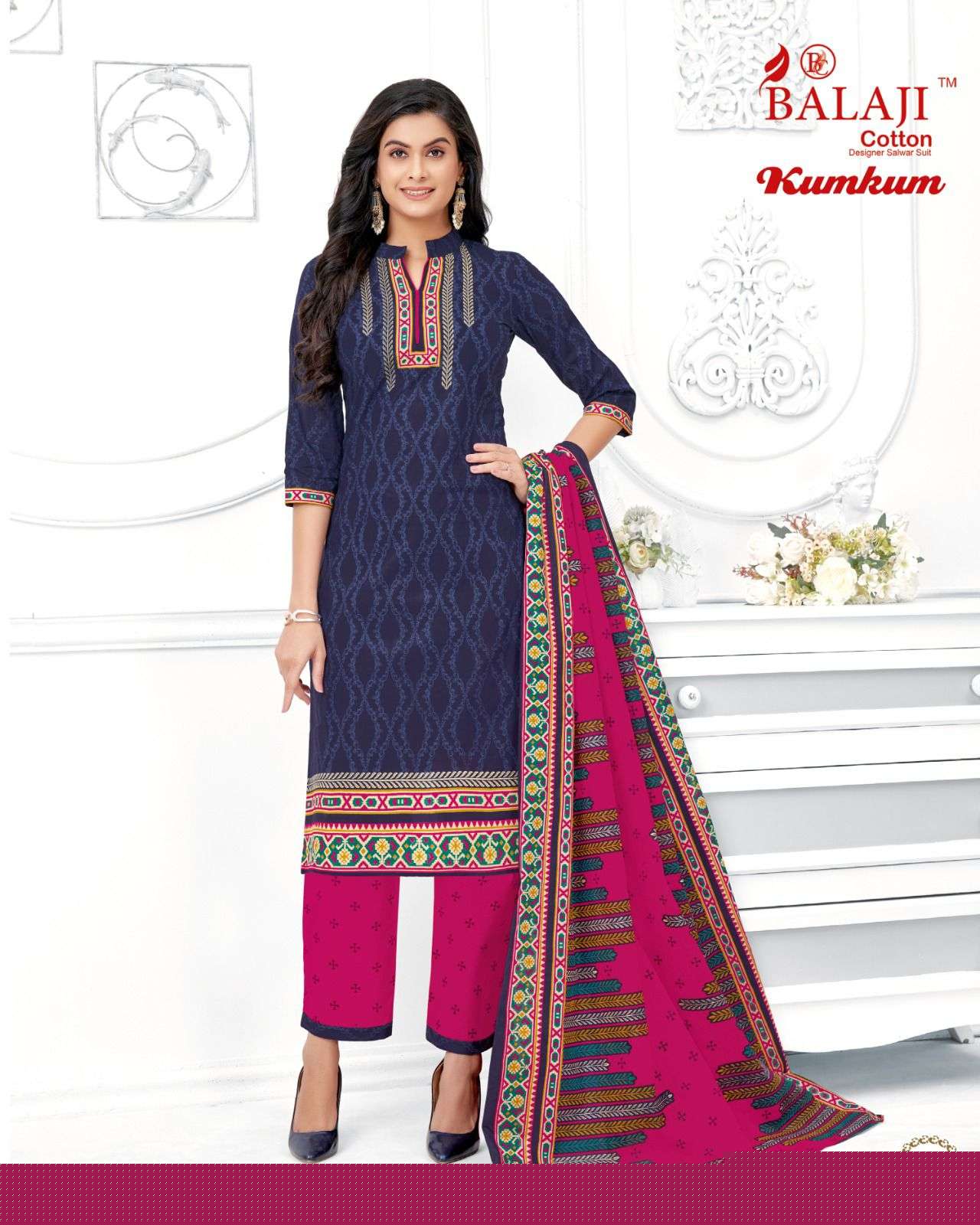 Kumkum Vol-31 By Balaji Cotton 3101 To 3120 Series Beautiful Stylish Festive Suits Fancy Colorful Casual Wear & Ethnic Wear & Ready To Wear Cotton Print Dresses At Wholesale Price