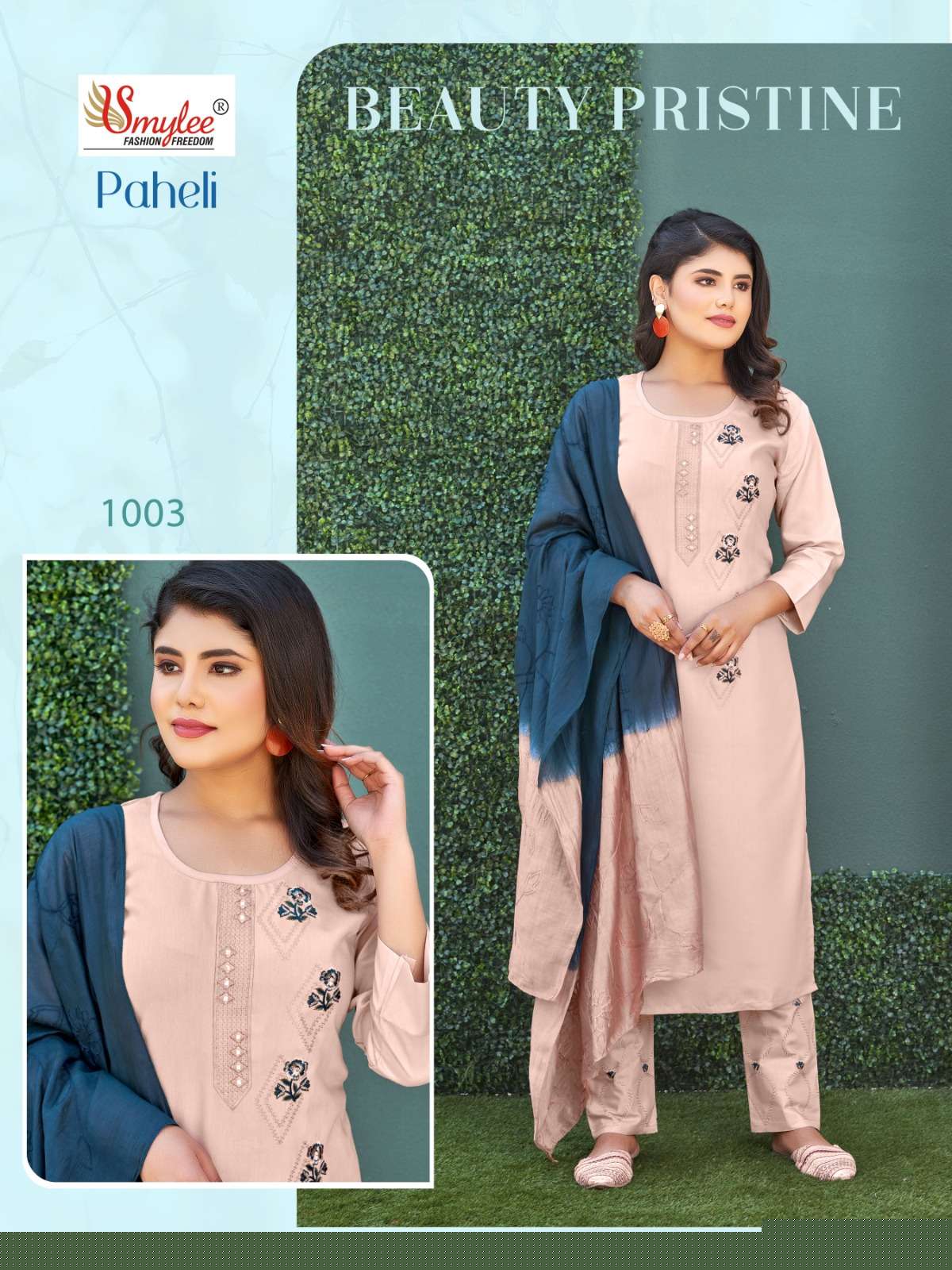 Paheli By Smylee 1001 To 1008 Series Festive Suits Beautiful Fancy Colorful Stylish Party Wear & Occasional Wear Silk Embroidered Dresses At Wholesale Price