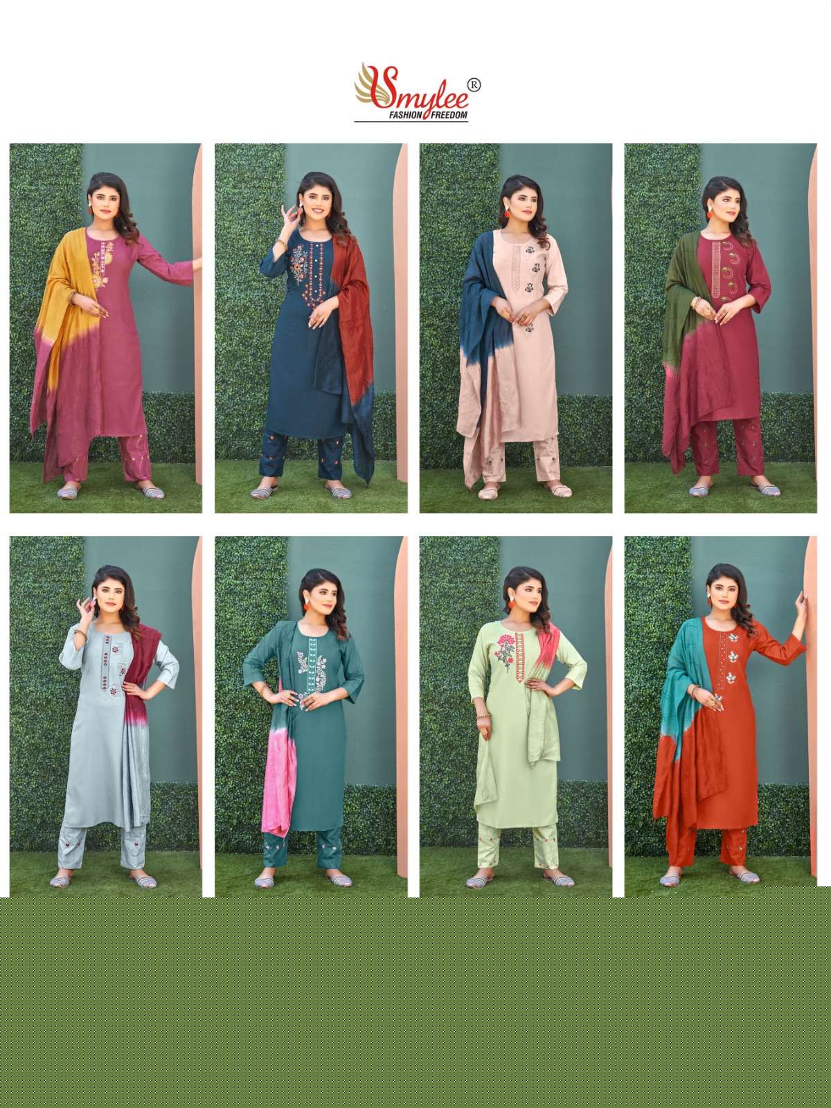 Paheli By Smylee 1001 To 1008 Series Festive Suits Beautiful Fancy Colorful Stylish Party Wear & Occasional Wear Silk Embroidered Dresses At Wholesale Price