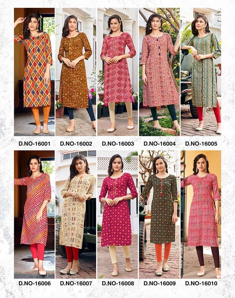 Gardencity Vol-16 By Diya Trends 16001 To 16010 Series Designer Stylish Fancy Colorful Beautiful Party Wear & Ethnic Wear Collection Rayon Prints Kurtis At Wholesale Price