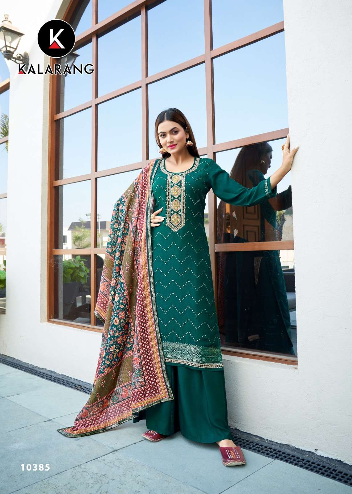 Mittal By Kalarang 10381 To 10388 Series Beautiful Stylish Suits Fancy Colorful Casual Wear & Ethnic Wear & Ready To Wear Pure Muslin Dola Jacquard Dresses At Wholesale Price