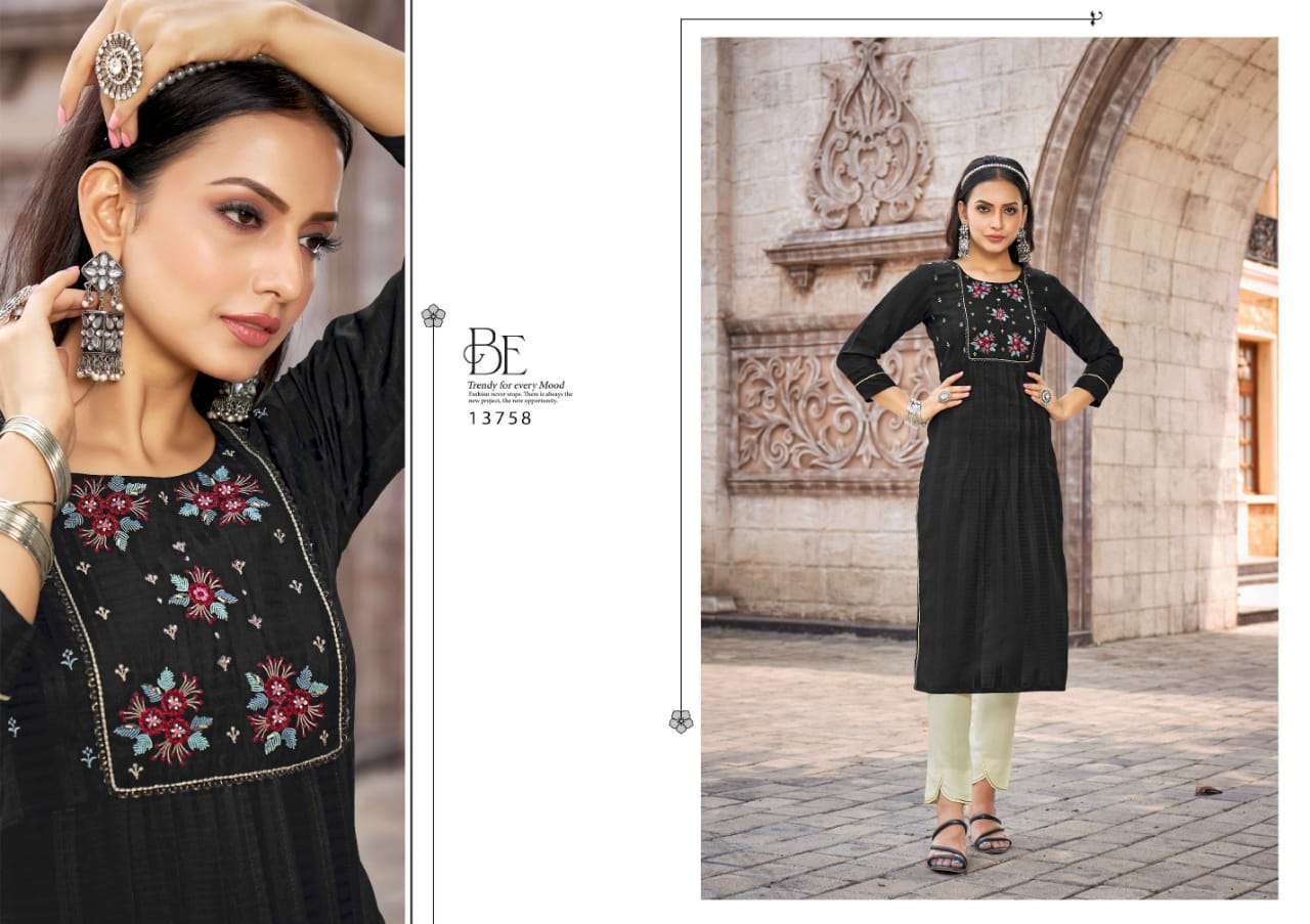 Noori By Kalaroop 13756 To 13761 Series Beautiful Stylish Fancy Colorful Casual Wear & Ethnic Wear Rayon Embroidered Kurtis At Wholesale Price
