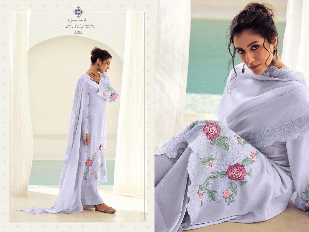 Raazi By Aiqa 01 To 06 Series Beautiful Festive Suits Colorful Stylish Fancy Casual Wear & Ethnic Wear Pure Bemberg Silk Dresses At Wholesale Price
