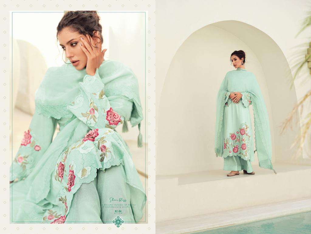 Raazi By Aiqa 01 To 06 Series Beautiful Festive Suits Colorful Stylish Fancy Casual Wear & Ethnic Wear Pure Bemberg Silk Dresses At Wholesale Price