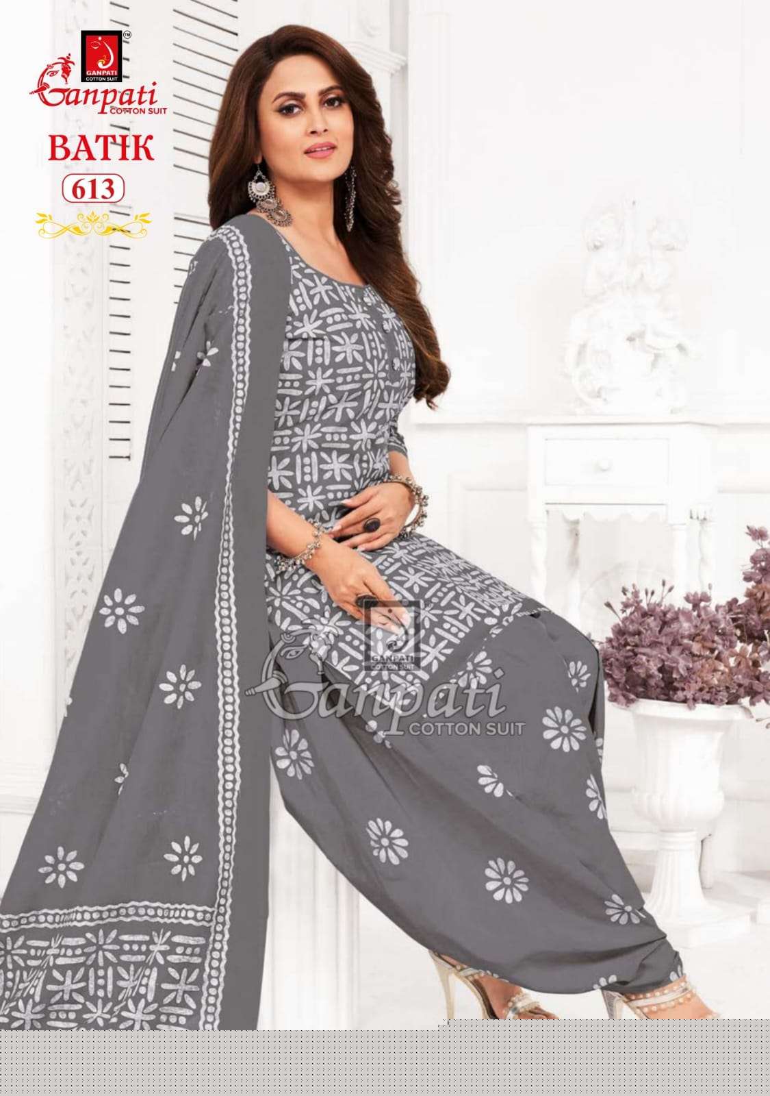 Batik Vol-6 By Ganpati Cotton Suits 601 To 615 Series Beautiful Festive Suits Colorful Stylish Fancy Casual Wear & Ethnic Wear Pure Cotton Print Dresses At Wholesale Price
