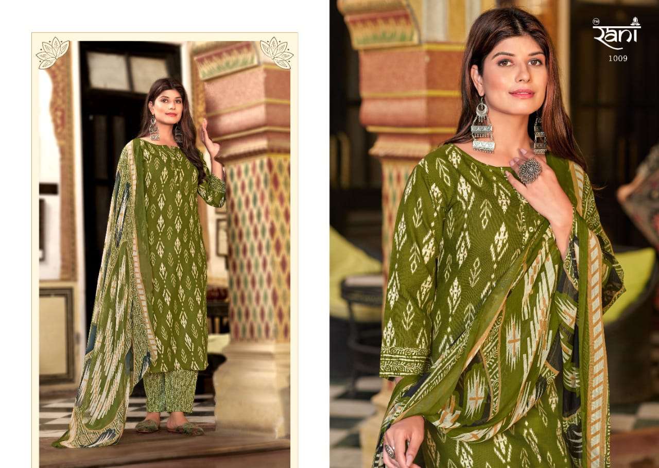 Red Rose By Rani Fashion 1001 To 1010 Series Festive Suits Beautiful Fancy Colorful Stylish Party Wear & Occasional Wear Cotton Print Dresses At Wholesale Price