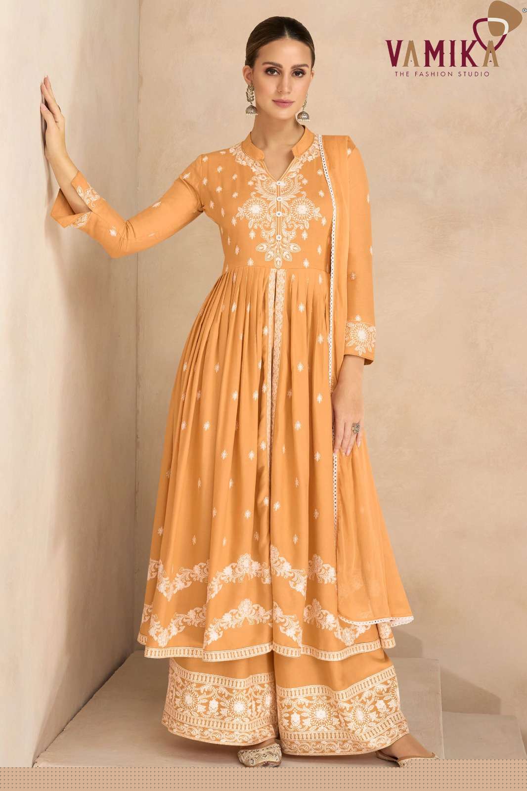 Lakhnavi Vol-6 By Vamika 1031 To 1036 Series Beautiful Stylish Sharara Suits Fancy Colorful Casual Wear & Ethnic Wear & Ready To Wear Pure Rayon Printed Dresses At Wholesale Price