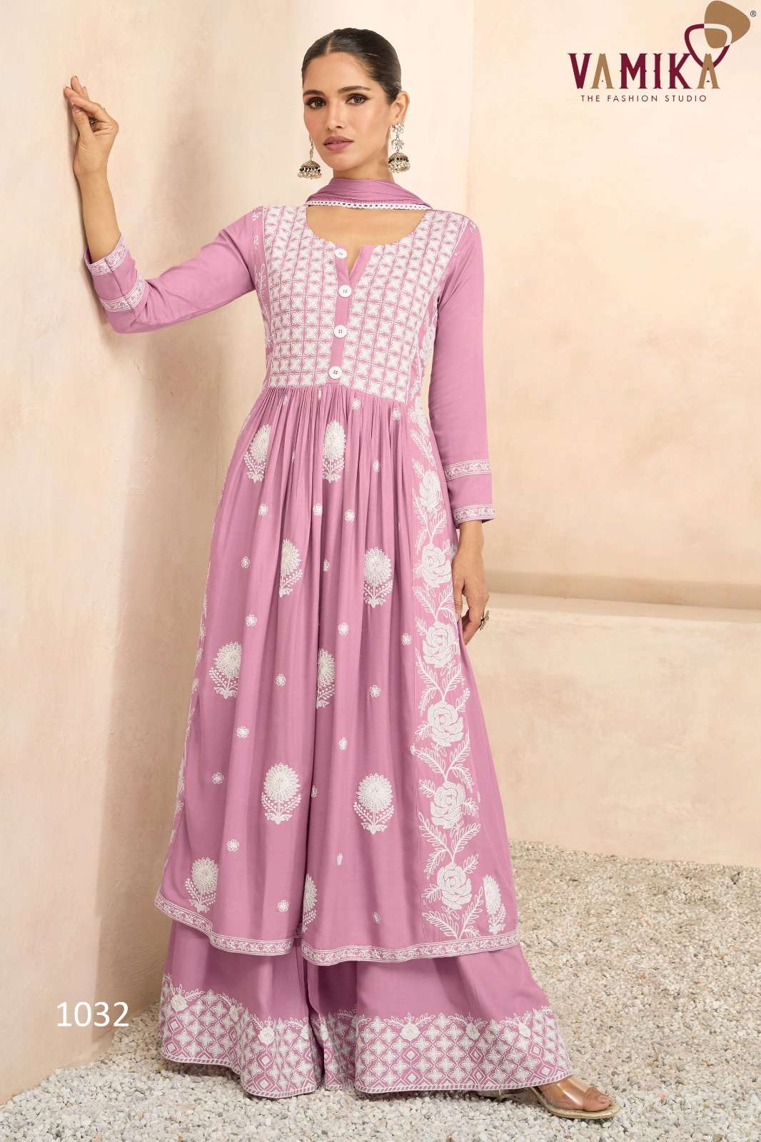 Lakhnavi Vol-6 By Vamika 1031 To 1036 Series Beautiful Stylish Sharara Suits Fancy Colorful Casual Wear & Ethnic Wear & Ready To Wear Pure Rayon Printed Dresses At Wholesale Price