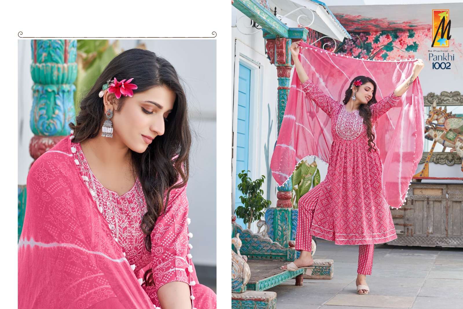 Pankhi By Master 1001 To 1008 Series Beautiful Stylish Suits Fancy Colorful Casual Wear & Ethnic Wear & Ready To Wear Rayon Print Dresses At Wholesale Price