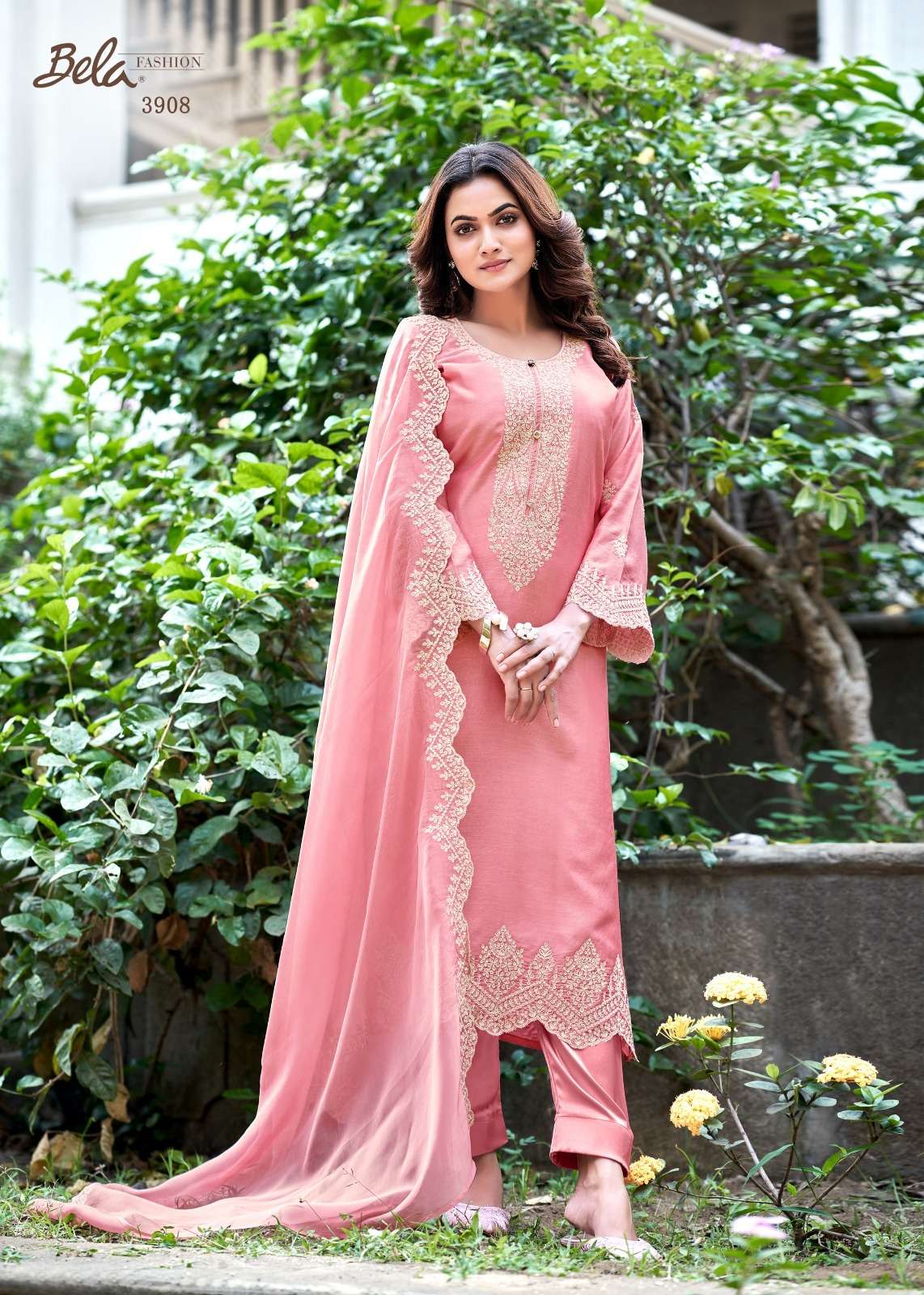 Shakeba By Bela Fashion 3906 To 3912 Series Beautiful Festive Suits Colorful Stylish Fancy Casual Wear & Ethnic Wear Pure Muslin Digital Print Dresses At Wholesale Price