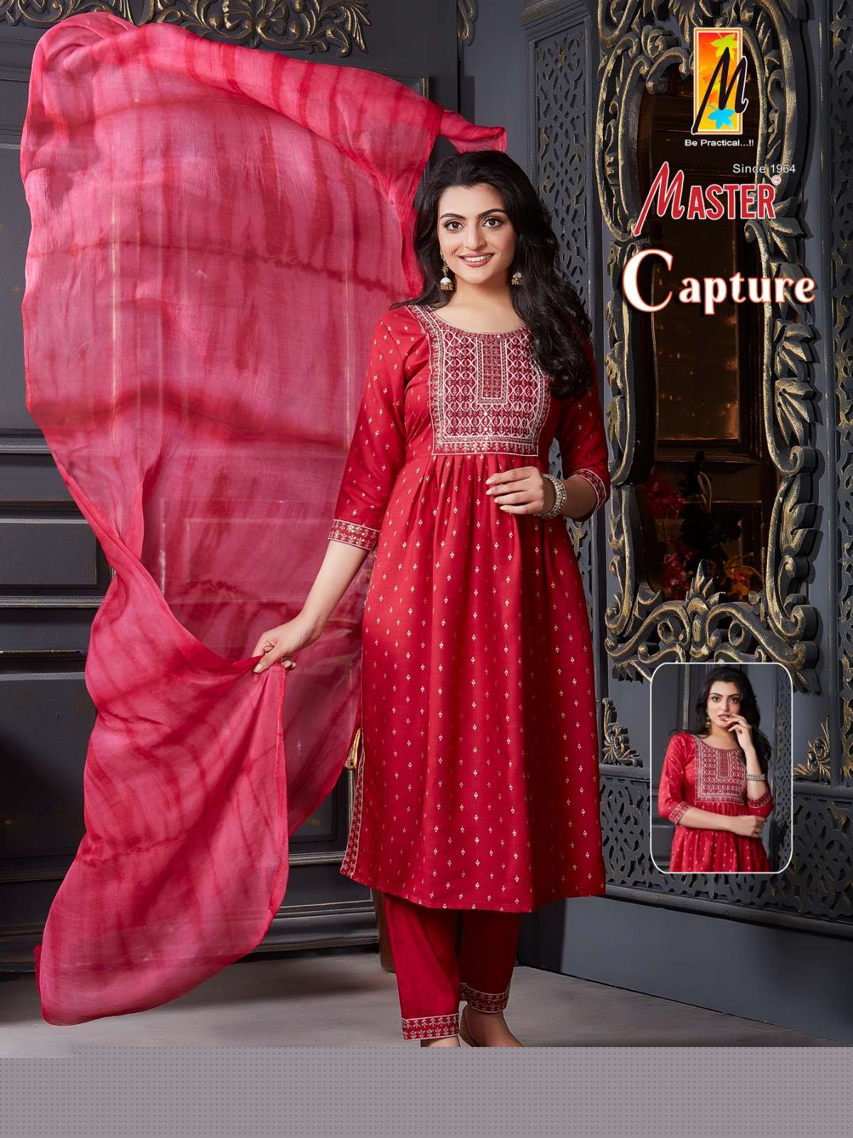 Capture By Master 01 To 08 Series Beautiful Suits Colorful Stylish Fancy Casual Wear & Ethnic Wear Rayon With Work Dresses At Wholesale Price