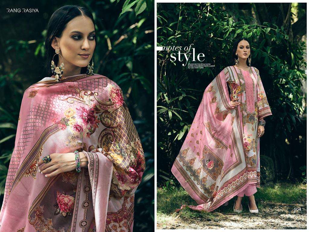 Florence By Rang Rasiya 501 To 508 Series Beautiful Stylish Festive Suits Fancy Colorful Casual Wear & Ethnic Wear & Ready To Wear Pure Lawn Cotton Dresses At Wholesale Price