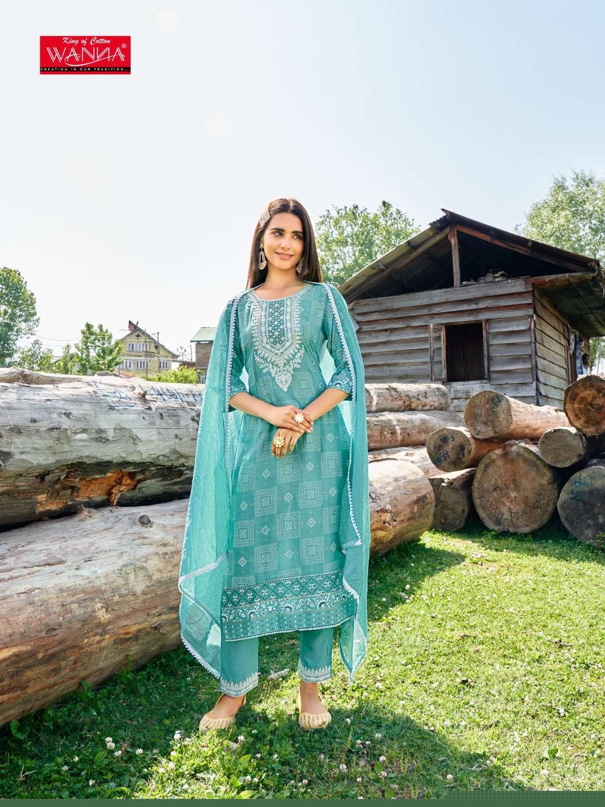 Amara By Wanna 5001 To 5003 Series Beautiful Suits Colorful Stylish Fancy Casual Wear & Ethnic Wear Rayon Digital Print Dresses At Wholesale Price