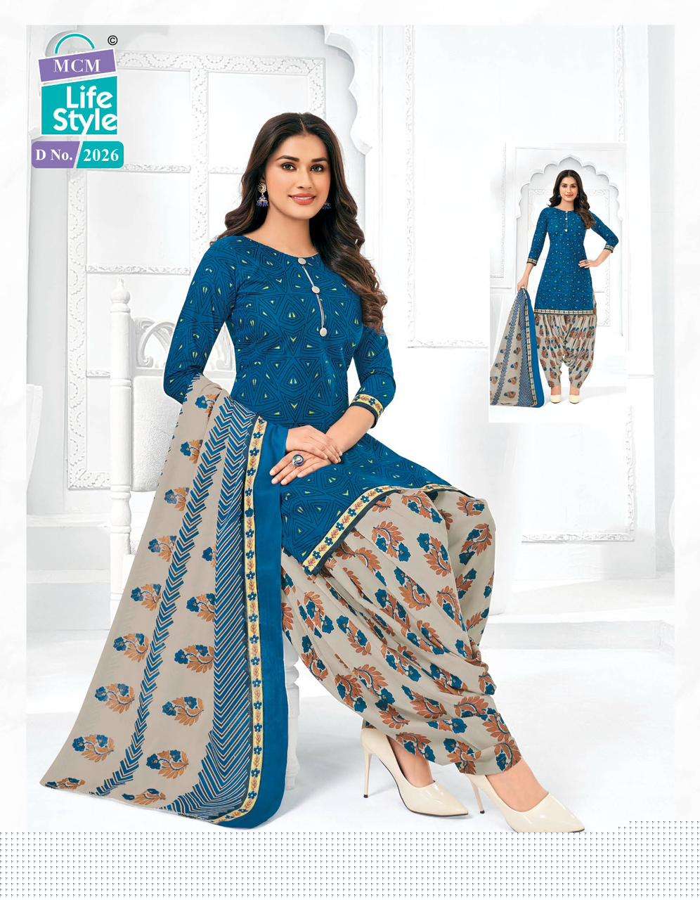 Priya Vol-20 By Mcm Lifestyle 2007 To 2039 Series Designer Festive Suits Beautiful Fancy Stylish Colorful Party Wear & Occasional Wear Pure Cambric Cotton Printed Dresses At Wholesale Price