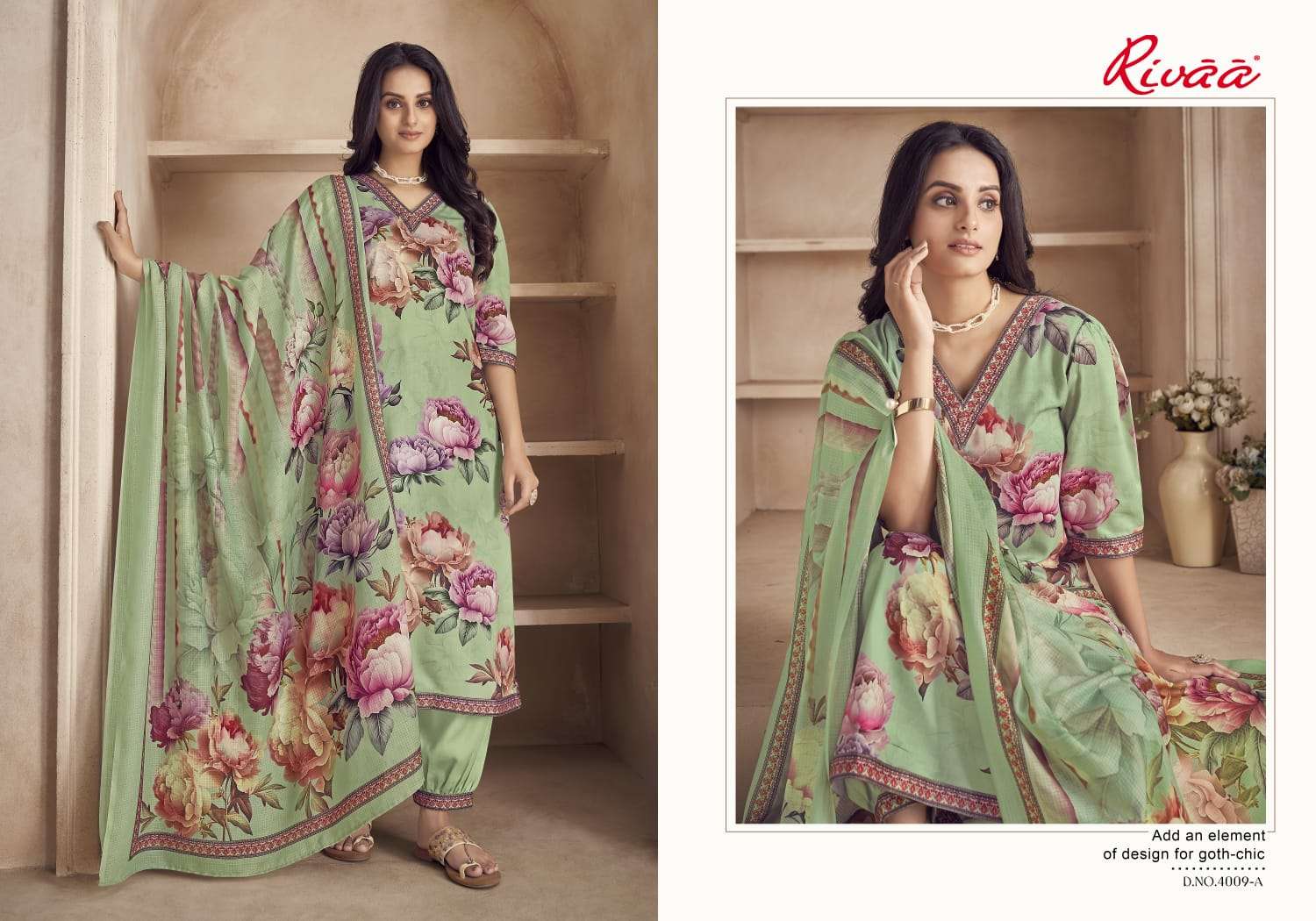 Priniti By Rivaa 4009-A To 4012-D Series Beautiful Stylish Festive Suits Fancy Colorful Casual Wear & Ethnic Wear & Ready To Wear Heavy Jam Satin Print Dresses At Wholesale Price