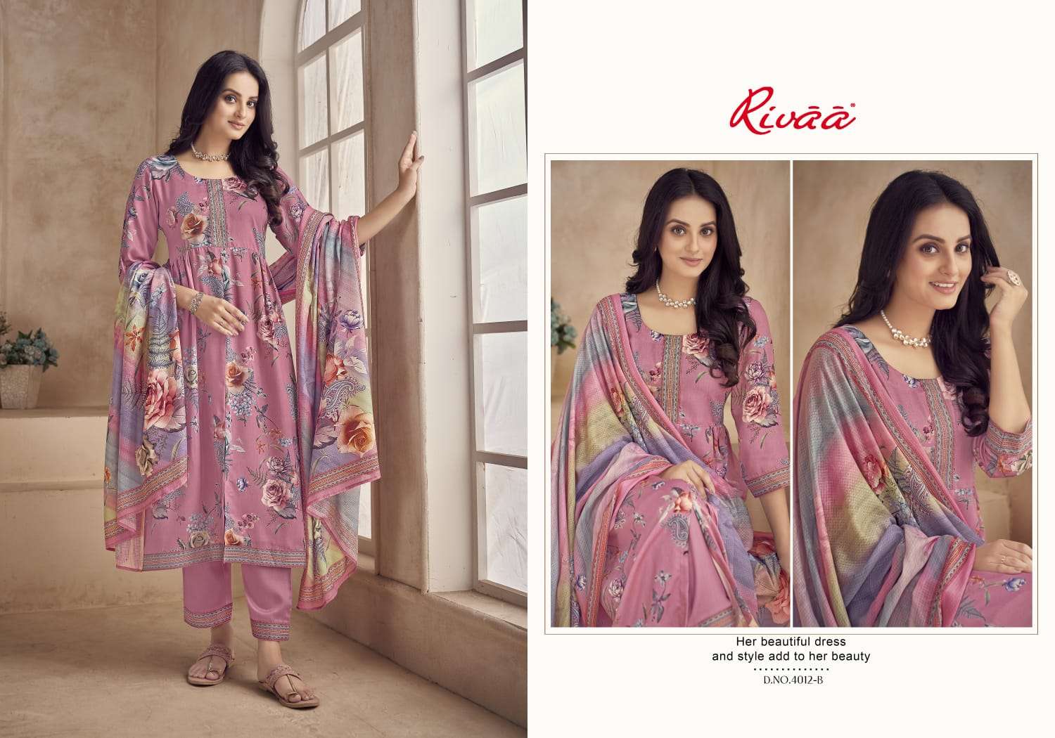 Priniti By Rivaa 4009-A To 4012-D Series Beautiful Stylish Festive Suits Fancy Colorful Casual Wear & Ethnic Wear & Ready To Wear Heavy Jam Satin Print Dresses At Wholesale Price