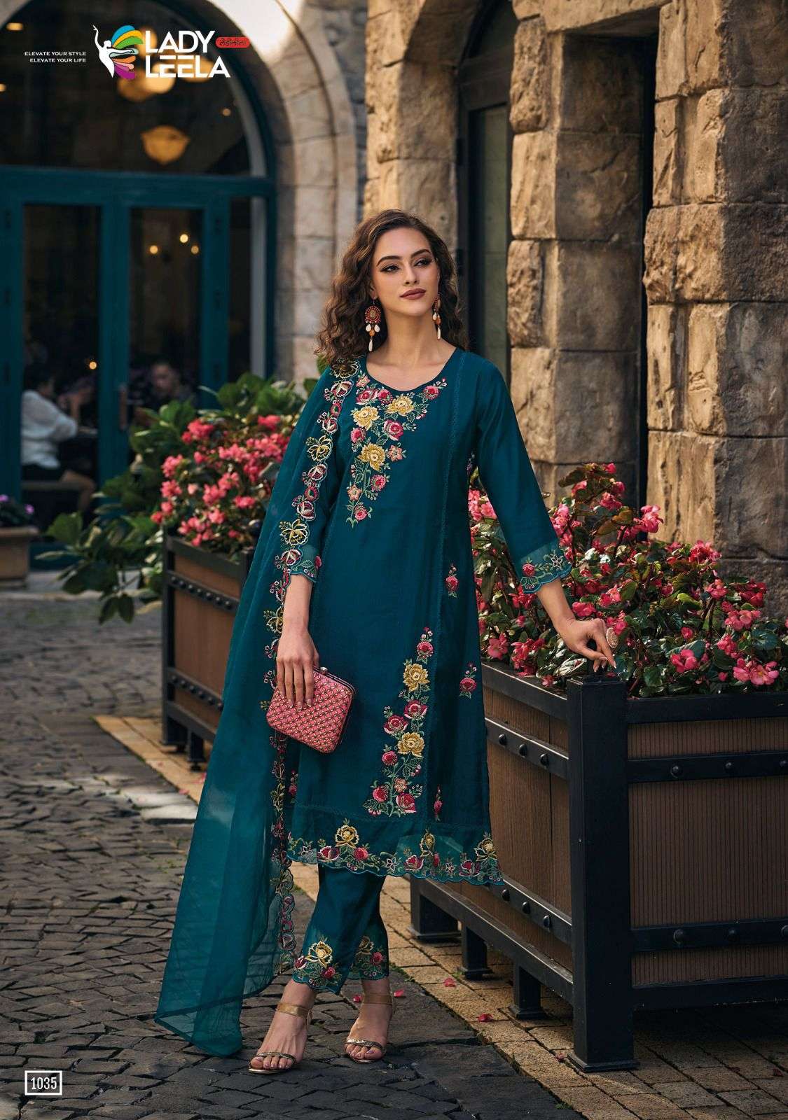 Shiddat By Lady Leela 1031 To 1036 Series Beautiful Festive Suits Colorful Stylish Fancy Casual Wear & Ethnic Wear Pure Viscose Organza Dresses At Wholesale Price