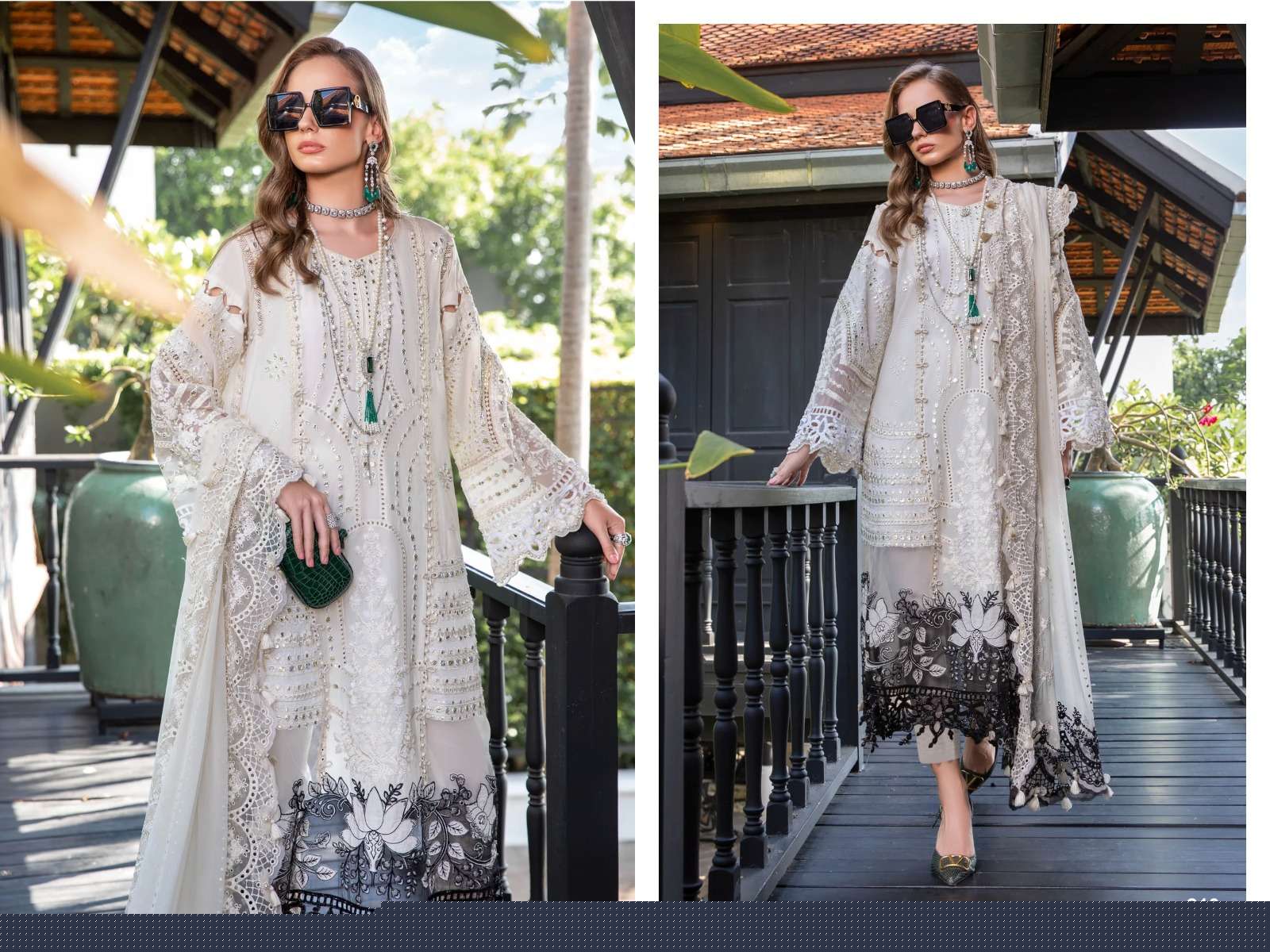 Maria.B. Vol-3 By Dinsaa Suits 208 To 210 Series Beautiful Pakistani Suits Colorful Stylish Fancy Casual Wear & Ethnic Wear Pure Cotton Embroidered Dresses At Wholesale Price
