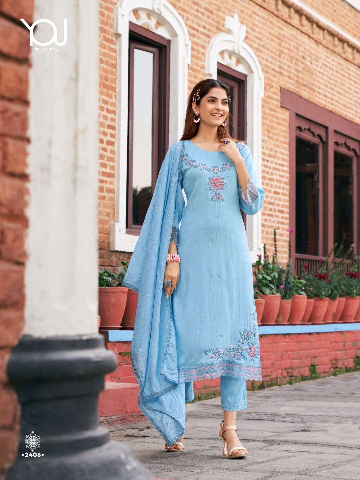 Saachi By You 2401 To 2406 Series Beautiful Fesive Suits Colorful Stylish Fancy Casual Wear & Ethnic Wear Pure Viscose With Work Dresses At Wholesale Price