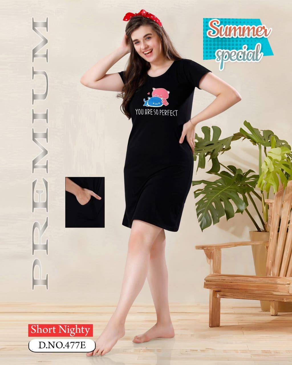 Summer Special Vol-477 By Fashion Talk 477-A To 477-F Series Beautiful Stylish Fancy Colorful Casual Wear & Ethnic Wear Hosiery Cotton Night Suits At Wholesale Price