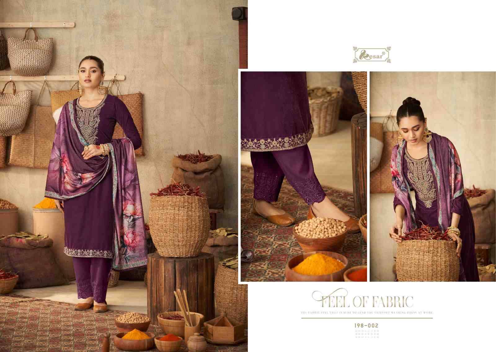 Daira By Kesar 198-001 To 198-006 Series Beautiful Stylish Festive Suits Fancy Colorful Casual Wear & Ethnic Wear & Ready To Wear Pure Velvet Print With Work Dresses At Wholesale Price