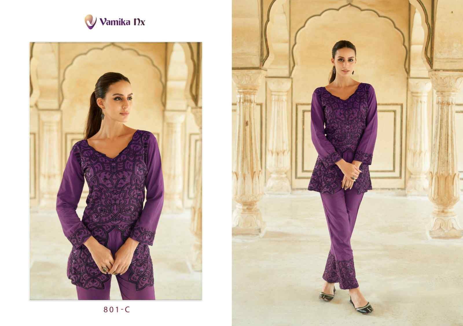 Verona By Vamika 801-A To 801-D Series Designer Stylish Fancy Colorful Beautiful Party Wear & Ethnic Wear Collection Heavy Rayon Co-Ord At Wholesale Price