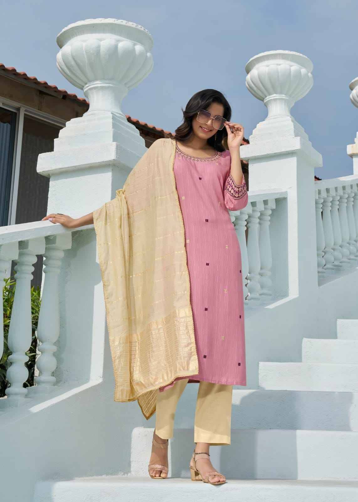 Ekaya By Wanna 1001 To 1007 Series Beautiful Stylish Festive Suits Fancy Colorful Casual Wear & Ethnic Wear & Ready To Wear Pure Viscose Embroidered Dresses At Wholesale Price