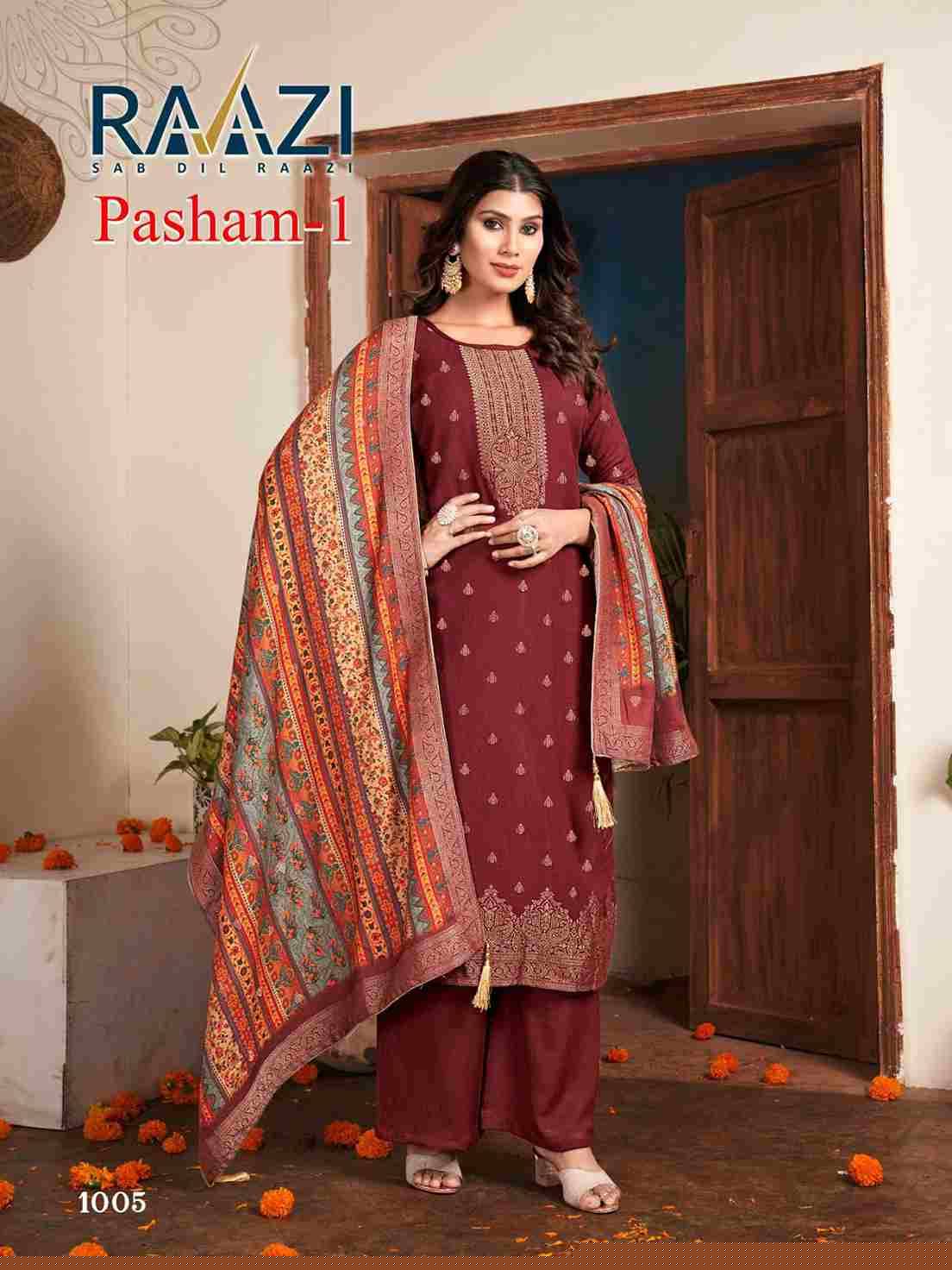 Pasham Vol-1 By Rama Fashion 1001 To 1006 Series Beautiful Stylish Festive Suits Fancy Colorful Casual Wear & Ethnic Wear & Ready To Wear Pure Viscose Pashmia Jacquard Dresses At Wholesale Price