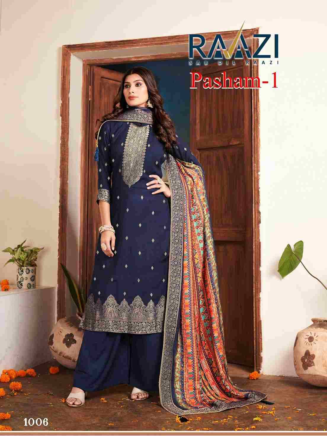 Pasham Vol-1 By Rama Fashion 1001 To 1006 Series Beautiful Stylish Festive Suits Fancy Colorful Casual Wear & Ethnic Wear & Ready To Wear Pure Viscose Pashmia Jacquard Dresses At Wholesale Price